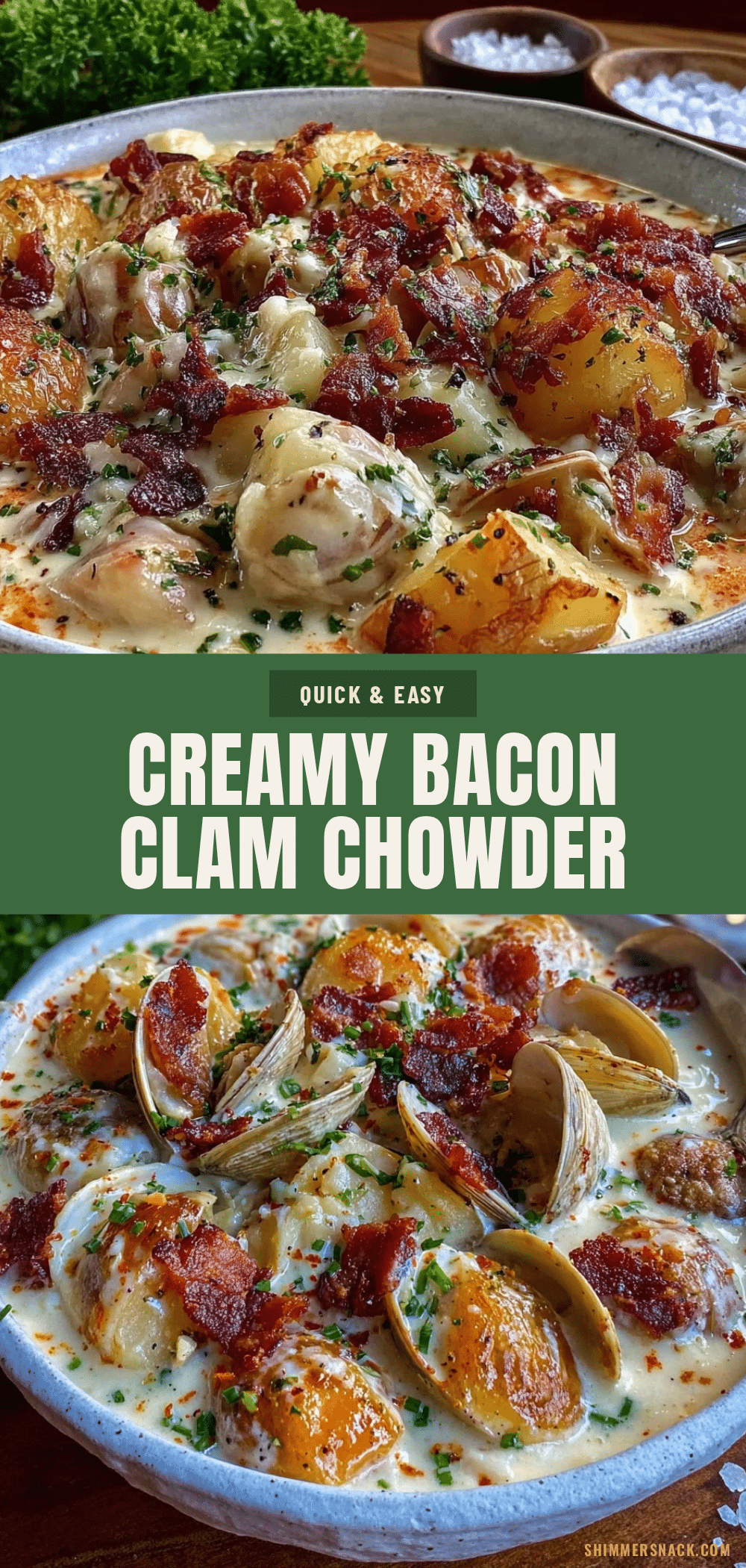 creamy clam chowder recipe