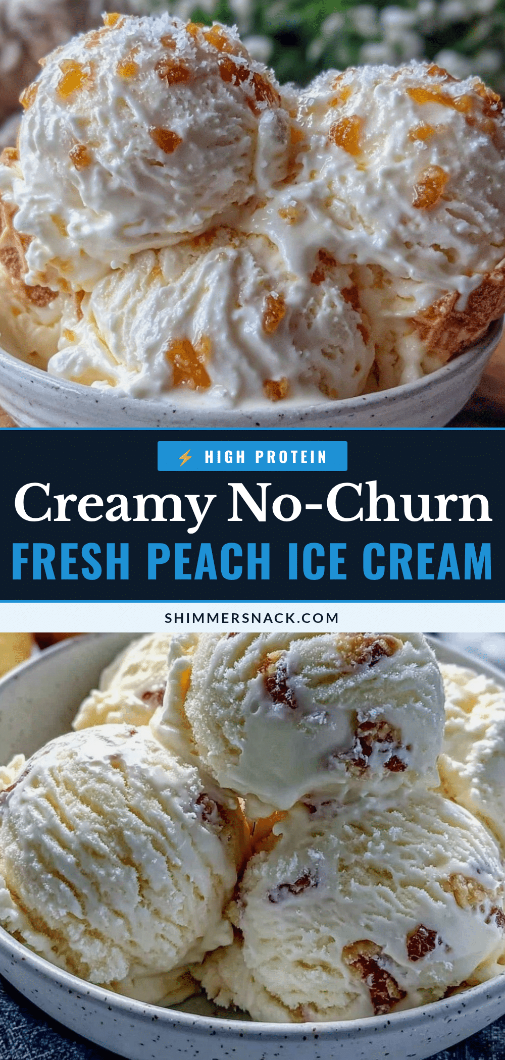 creamy no-churn fresh peach ice cream recipe