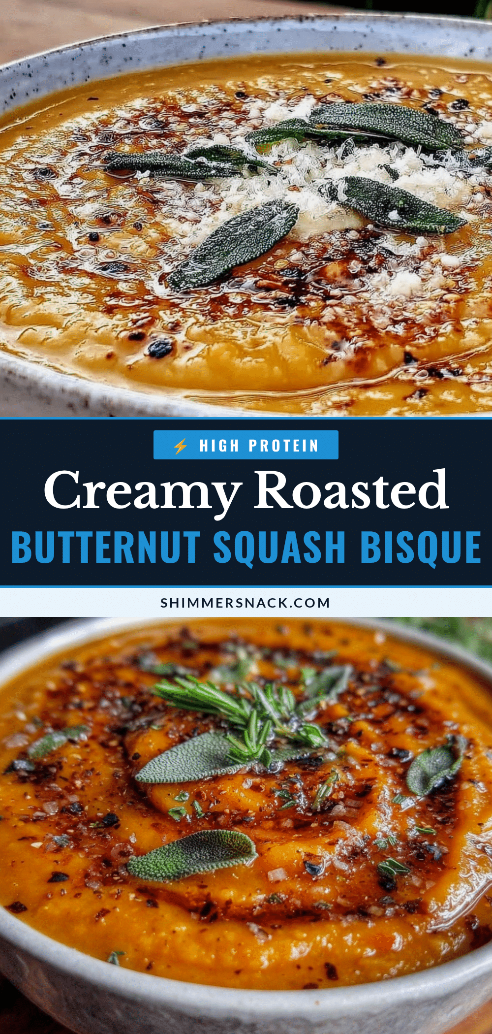 creamy roasted butternut squash bisque recipe