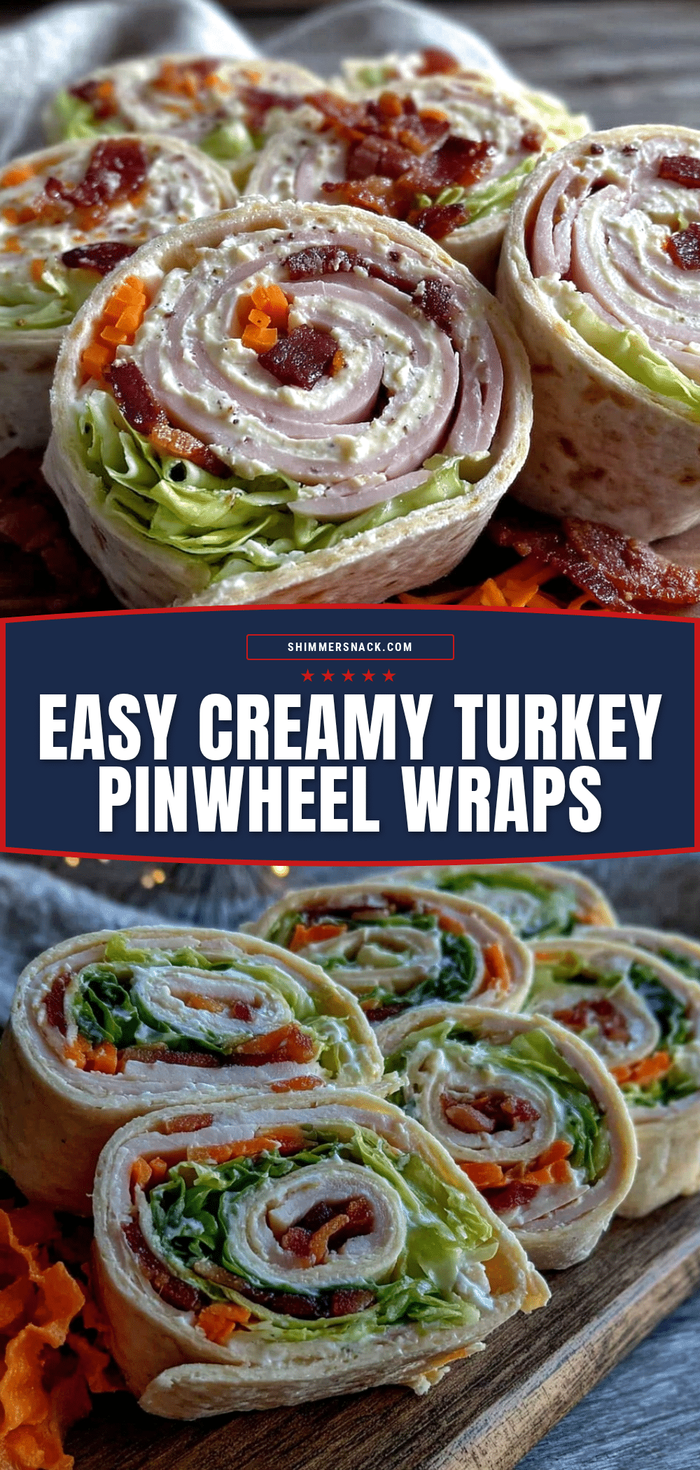 creamy turkey pinwheel wraps recipe