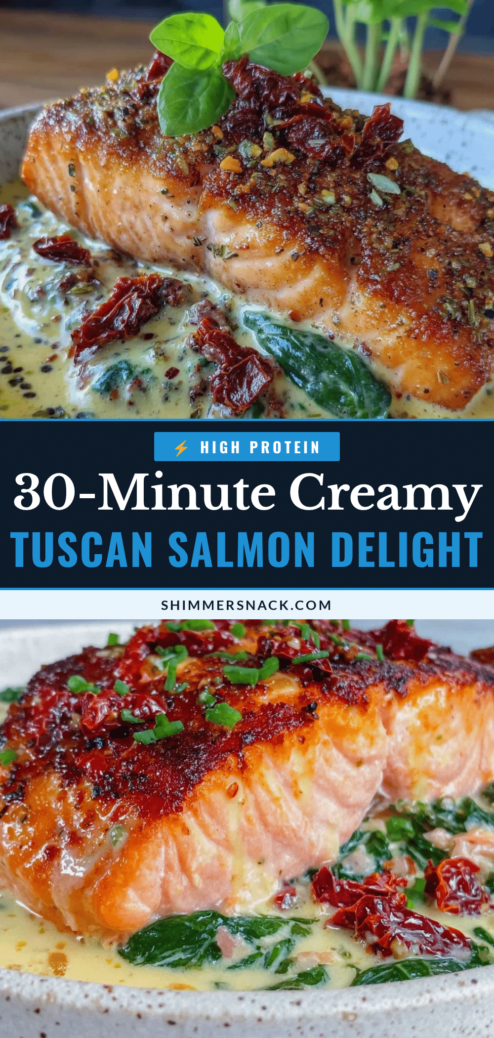 Creamy Tuscan salmon recipe