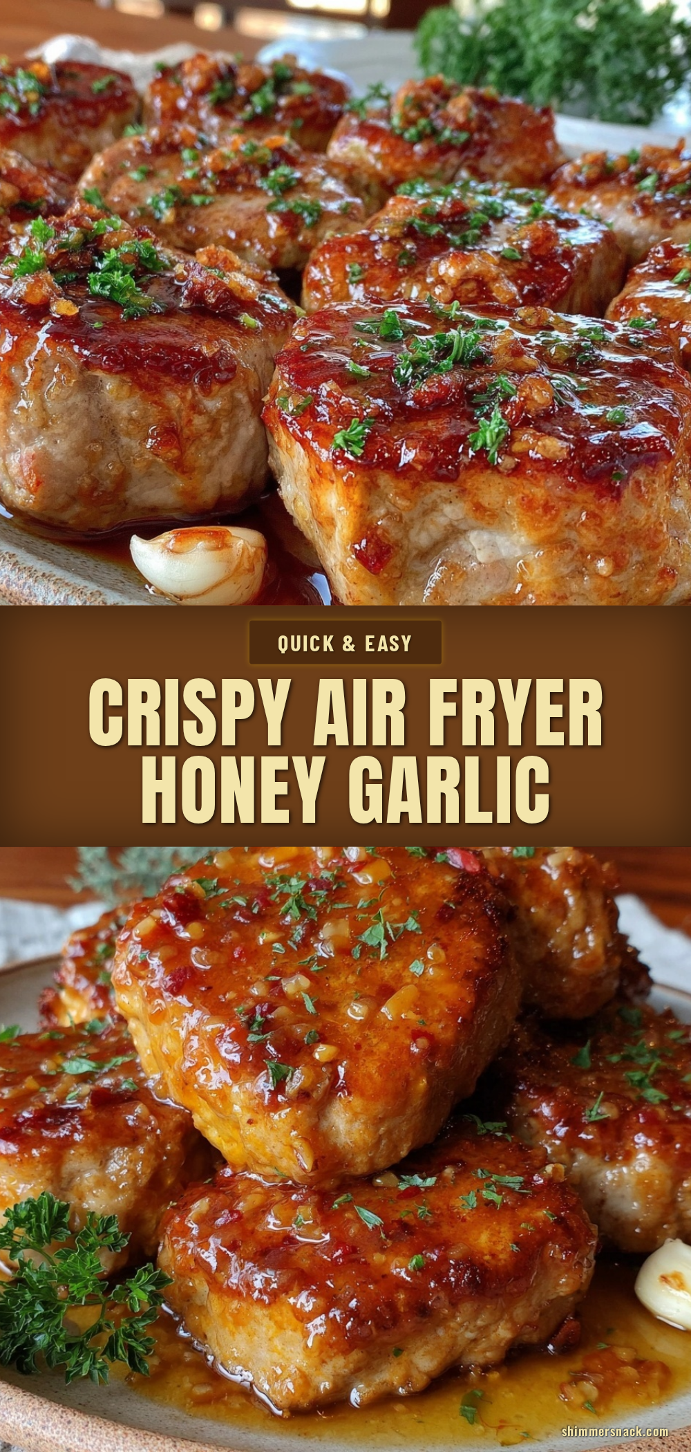 crispy air fryer honey garlic pork tenderloin medallions recipe