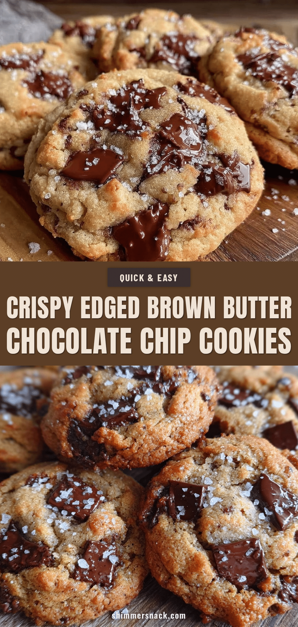 crispy brown butter chocolate chip cookies recipe
