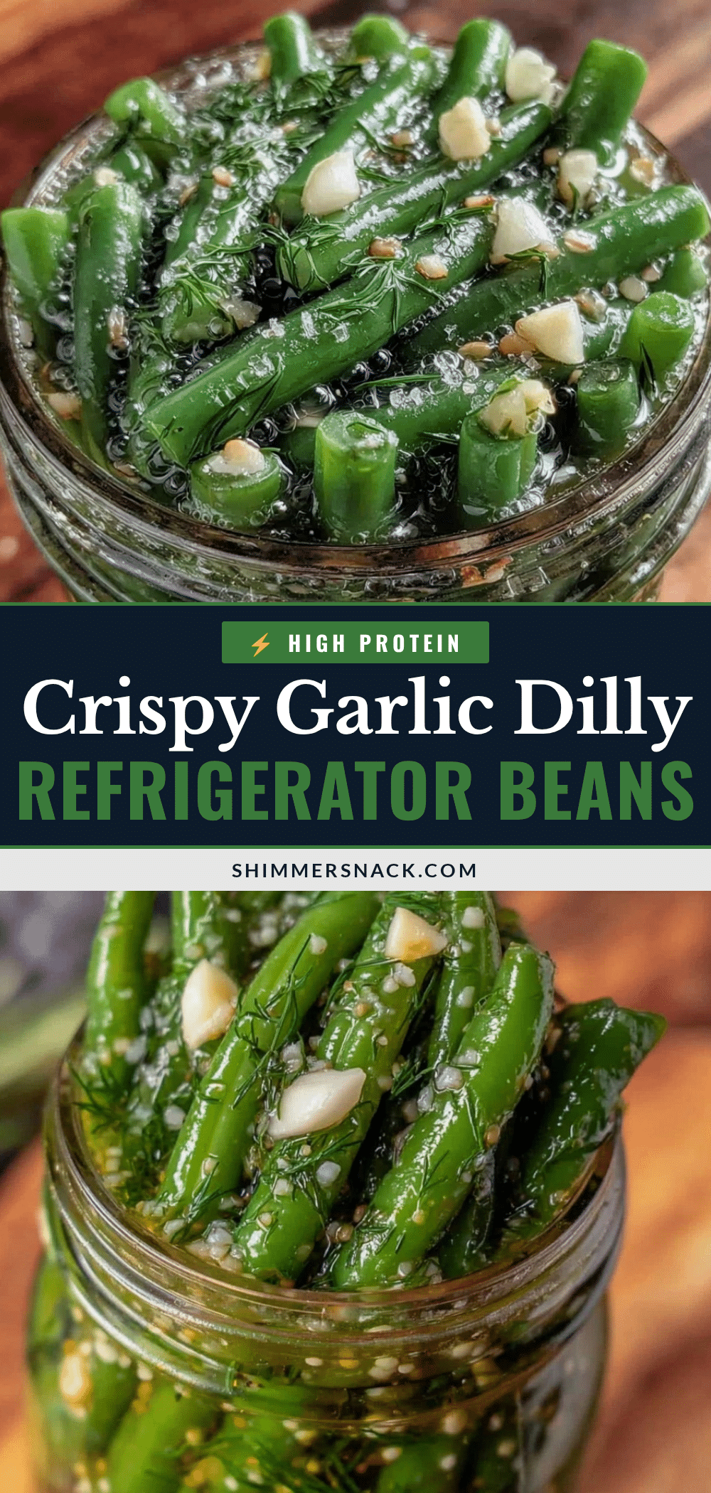 crispy garlic dilly beans recipe