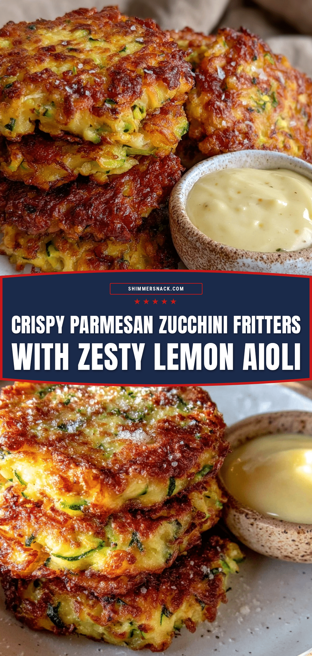 crispy parmesan zucchini fritters recipe