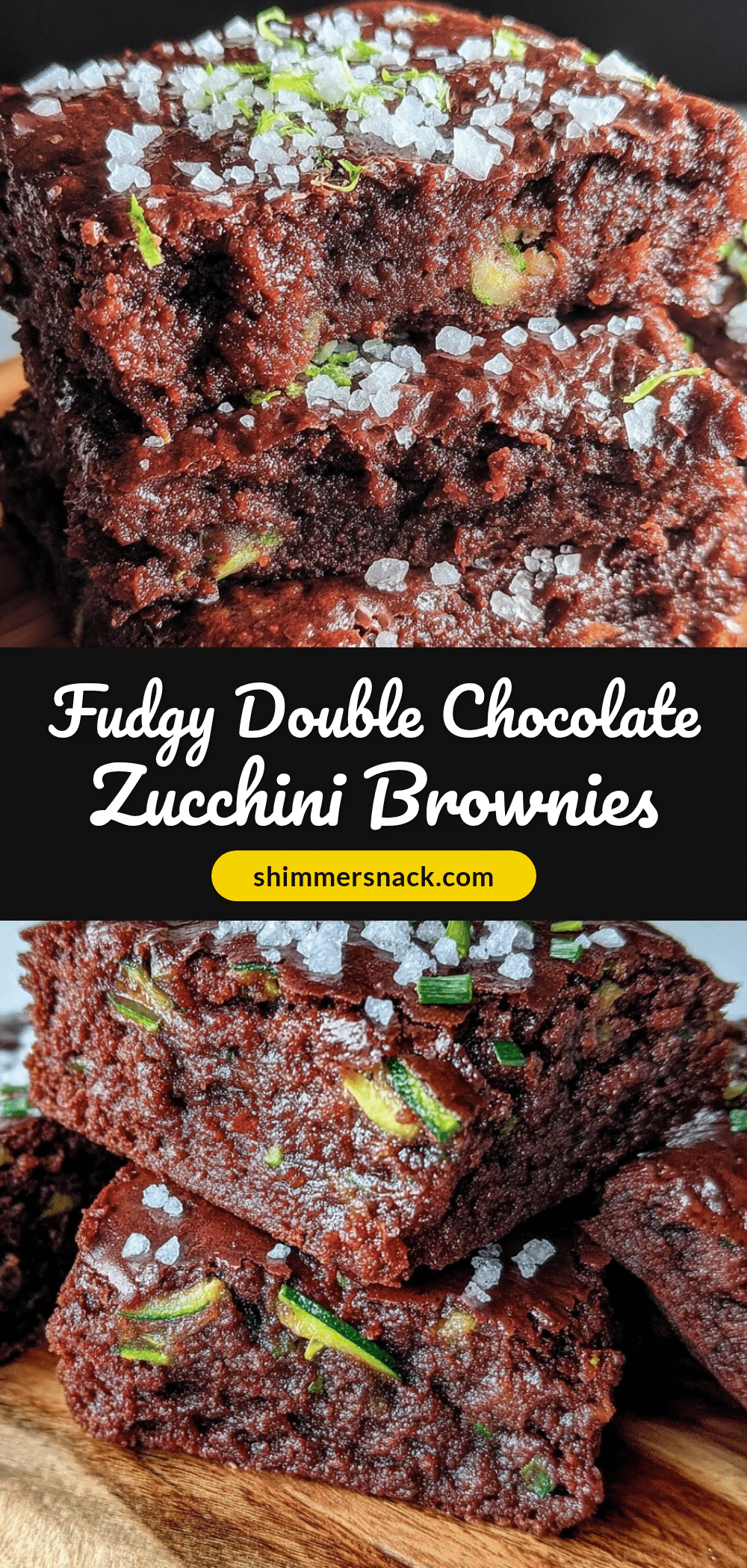 double chocolate zucchini brownies recipe