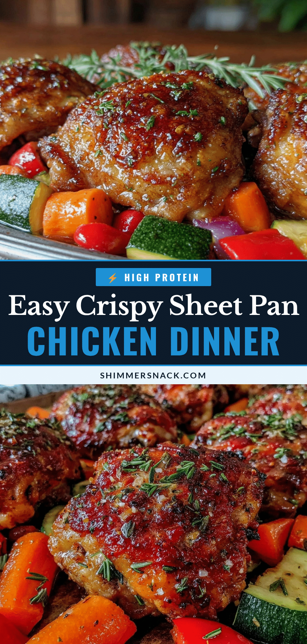 easy crispy sheet pan chicken and vegetables recipe