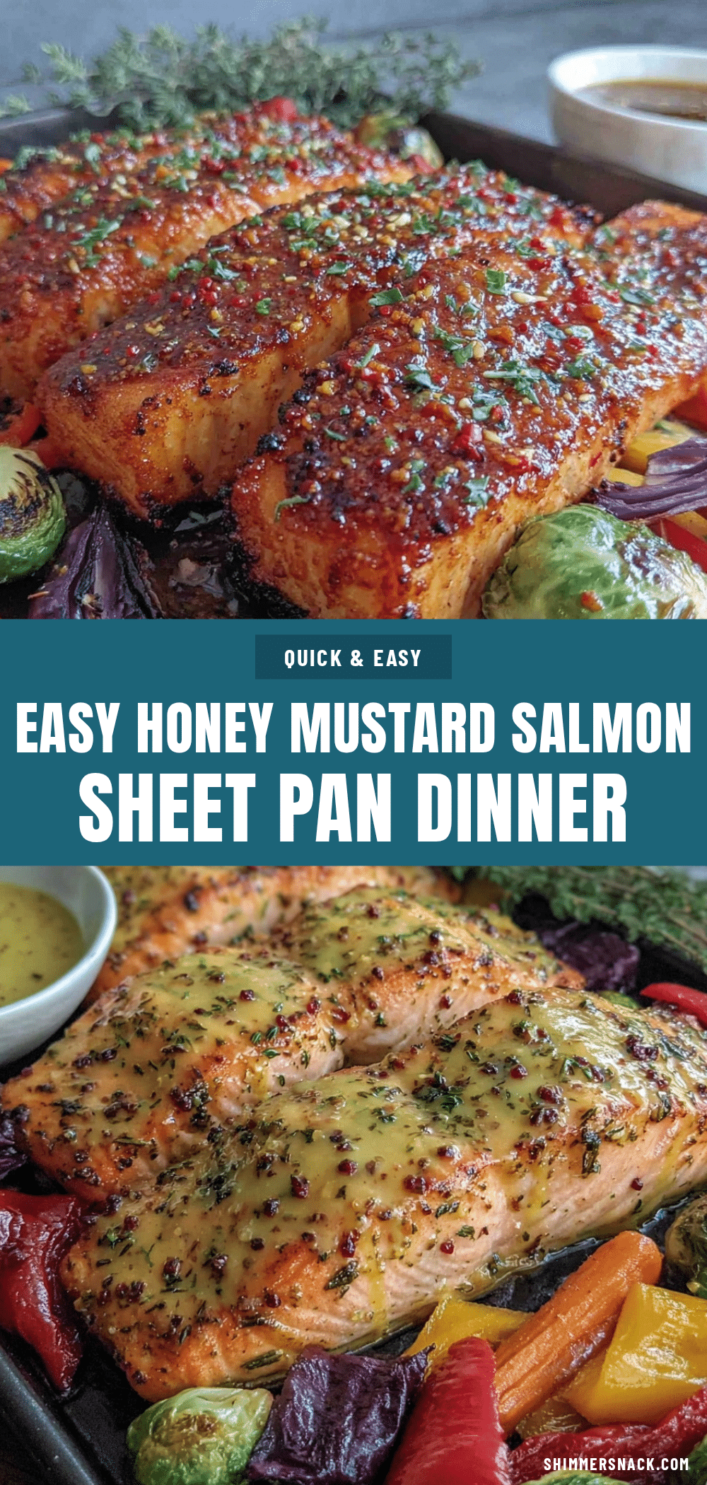 easy sheet pan honey mustard salmon recipe