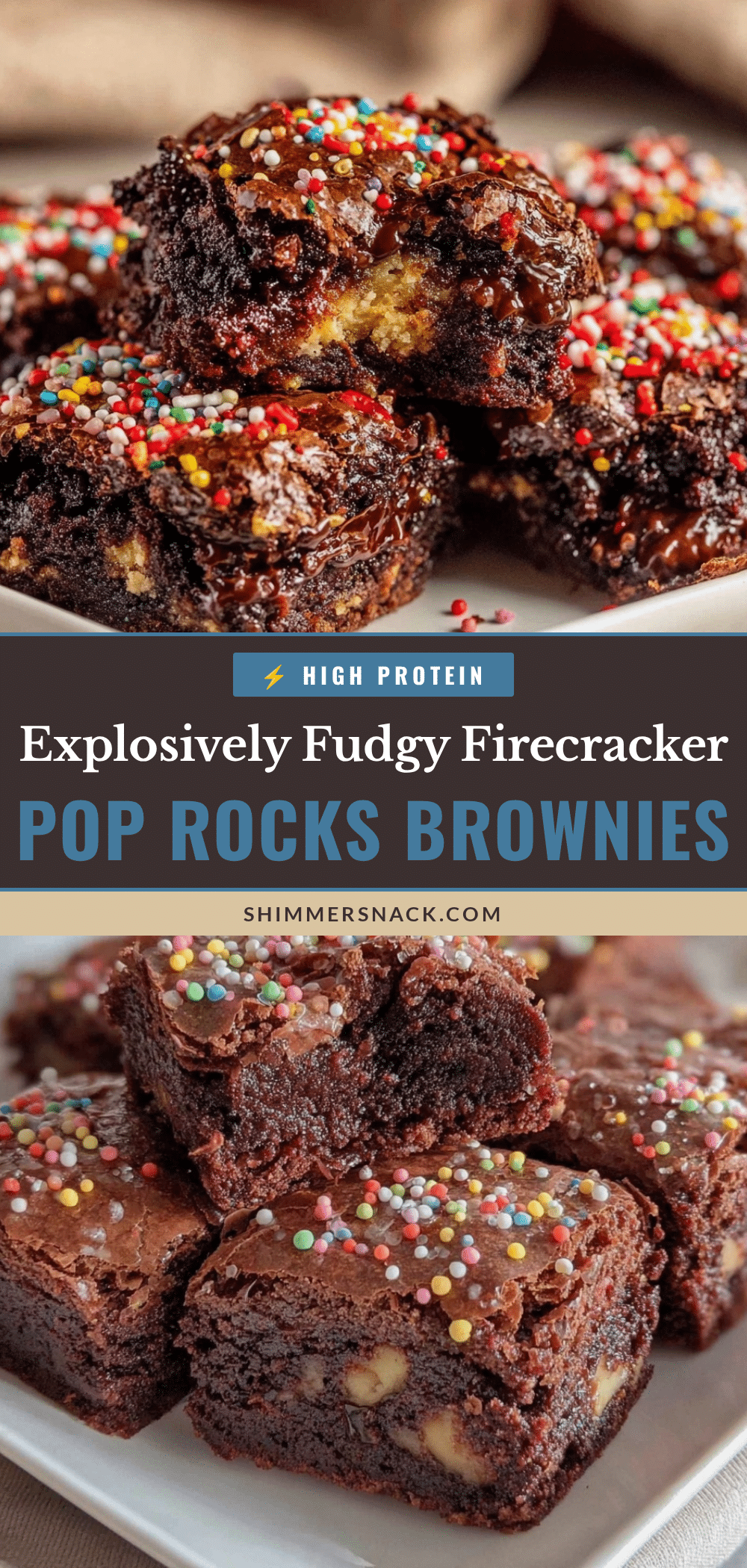 explosively fudgy firecracker brownies recipe