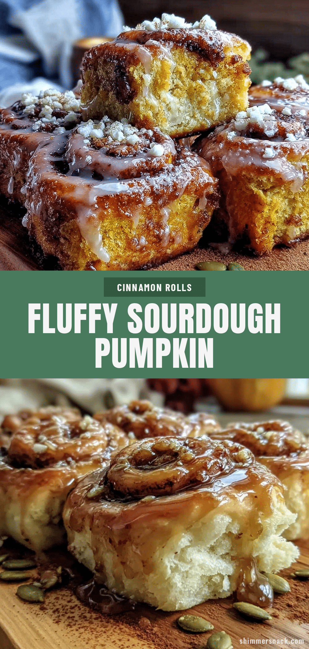 fluffy sourdough discard pumpkin cinnamon rolls recipe