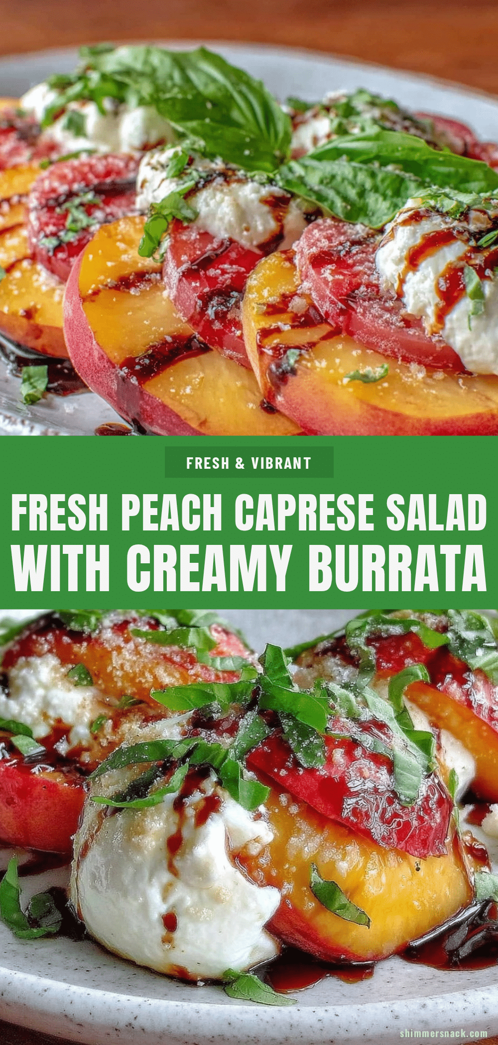 fresh peach caprese salad recipe
