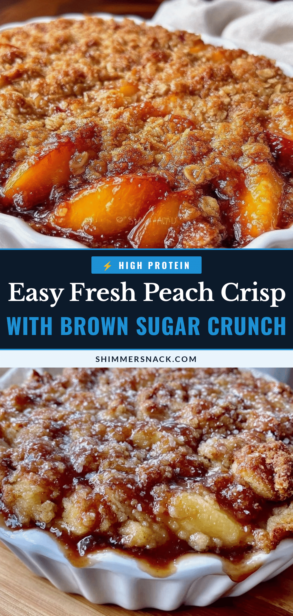 fresh peach crisp recipe
