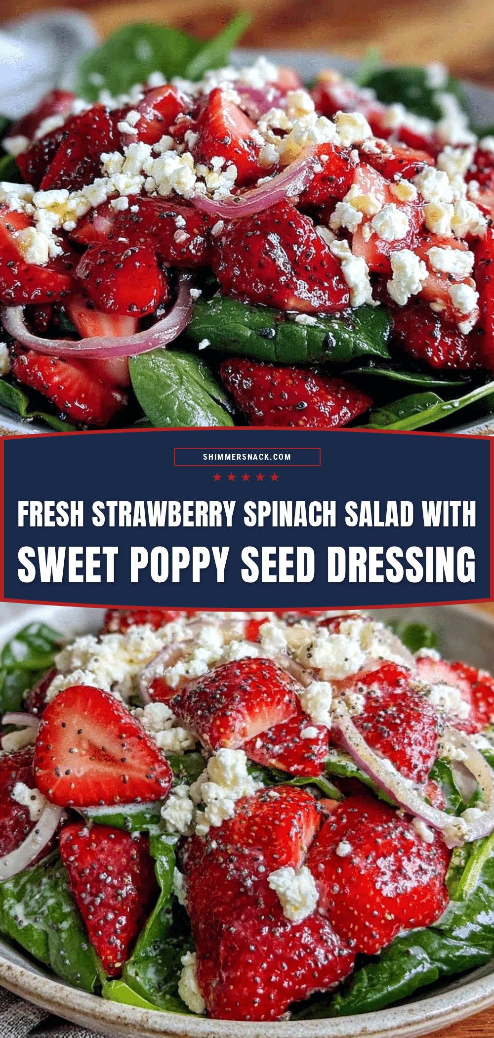Fresh Strawberry Spinach Salad recipe