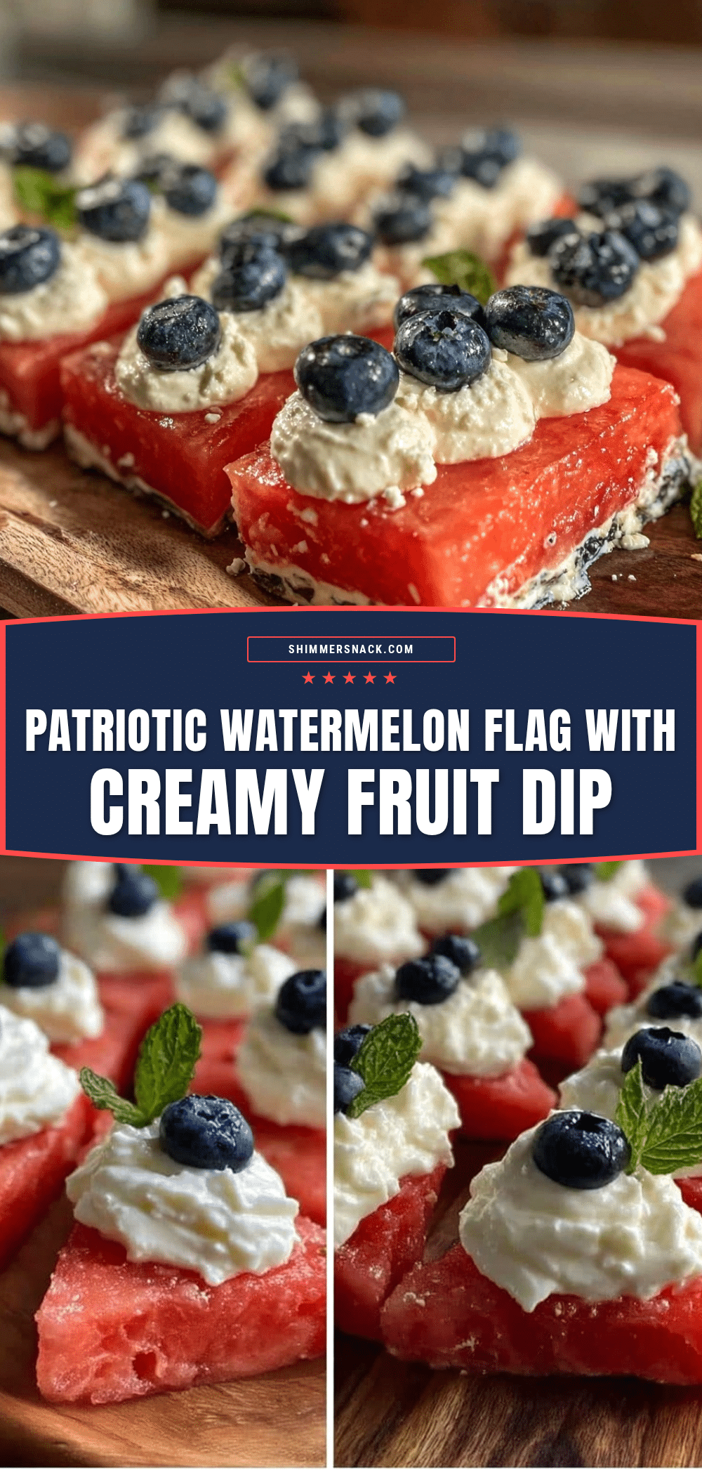 fresh watermelon flag board recipe