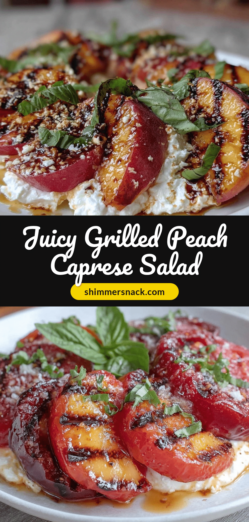 grilled peach caprese salad recipe