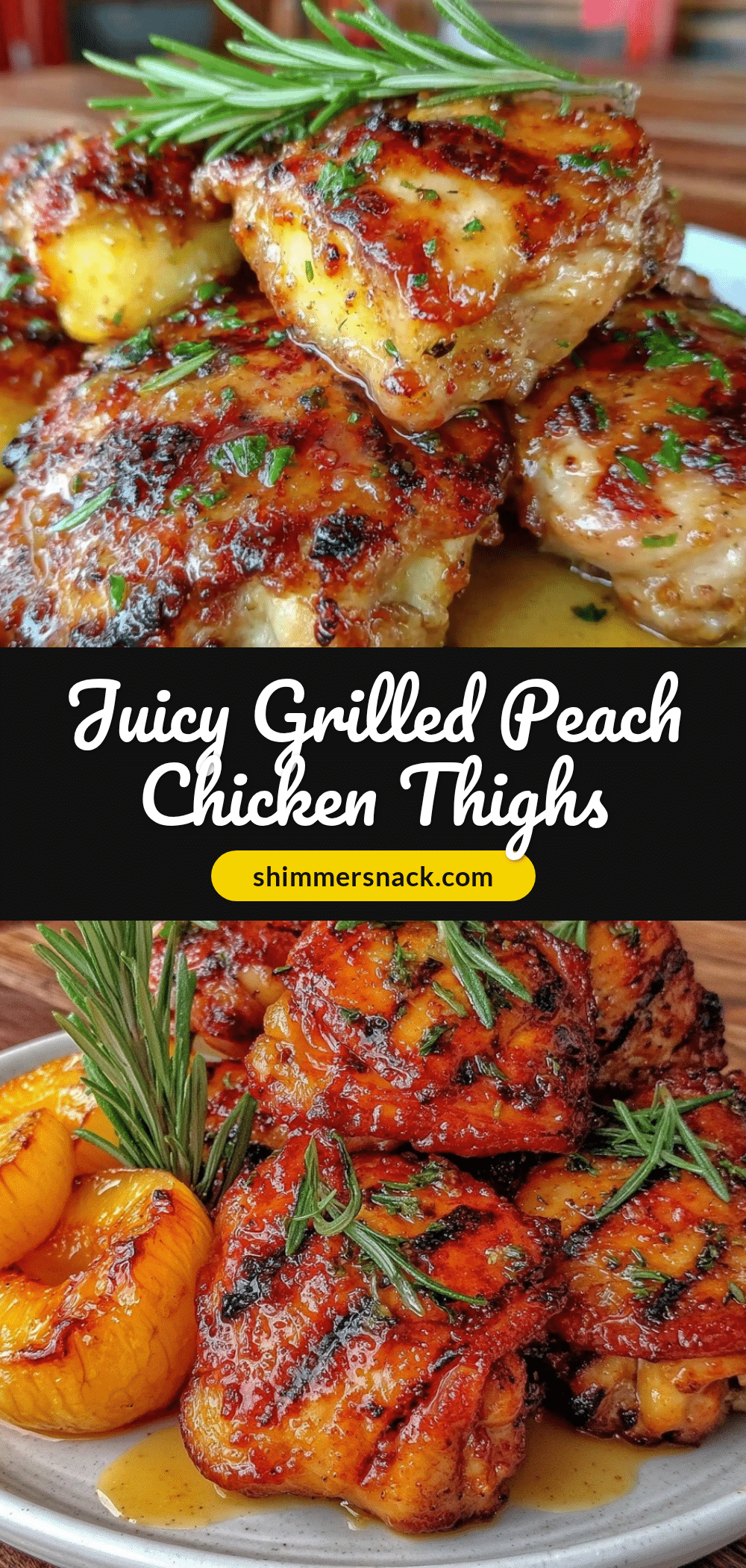 grilled peach chicken thighs recipe