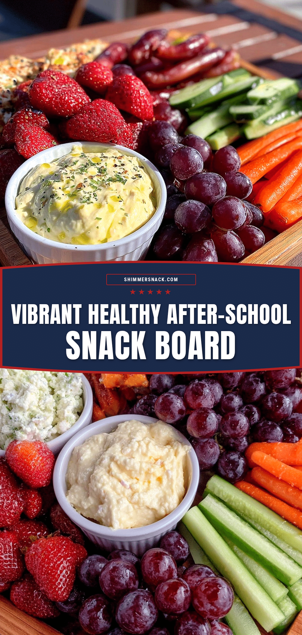healthy after-school snack board recipe