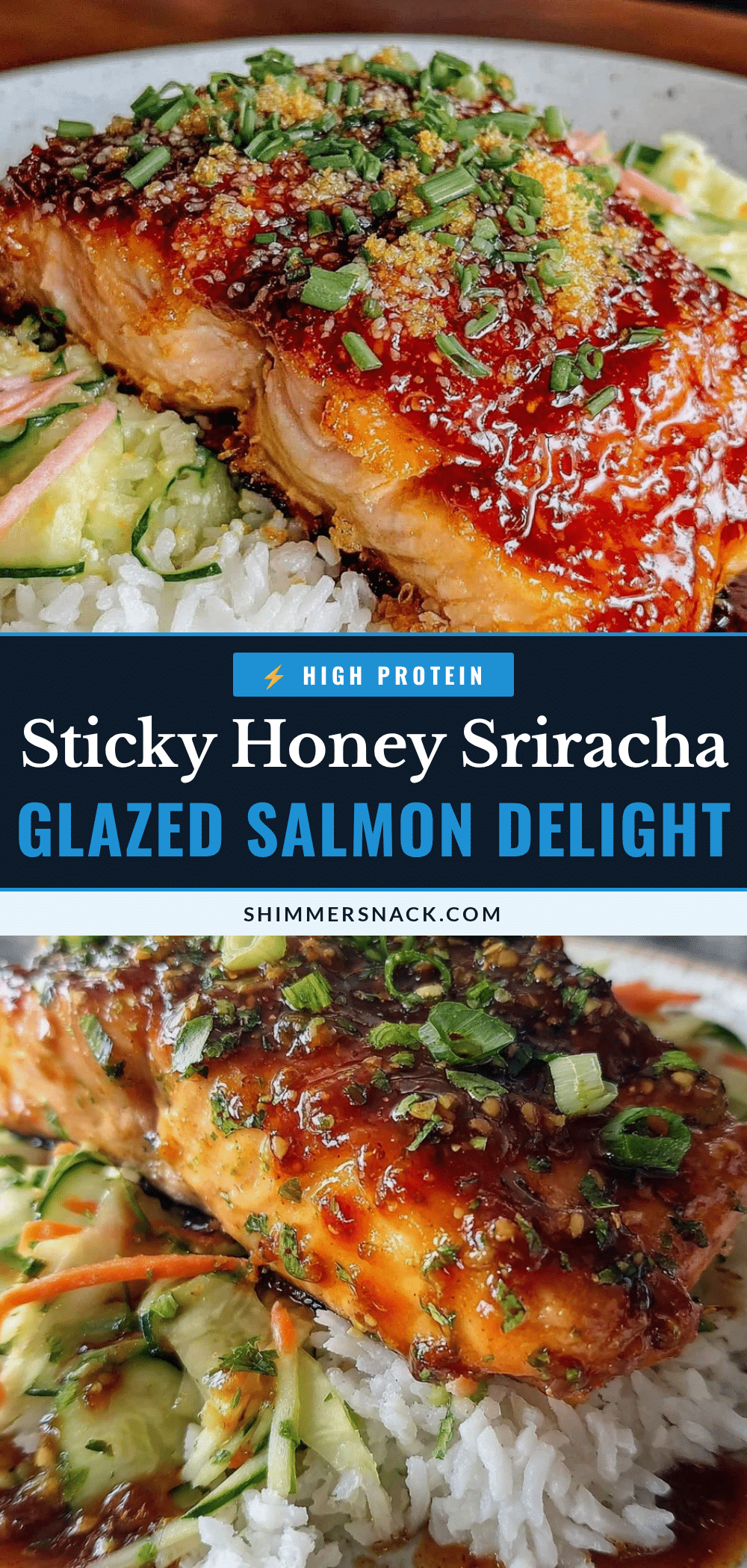 honey sriracha glazed salmon recipe