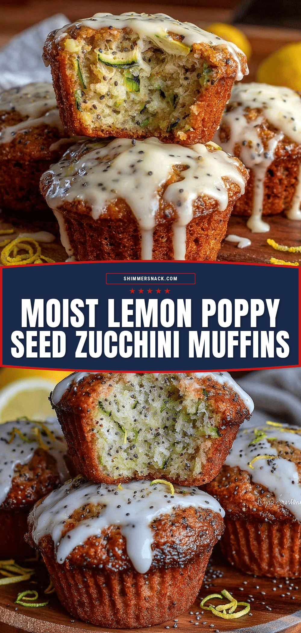 lemon poppy seed zucchini muffins recipe