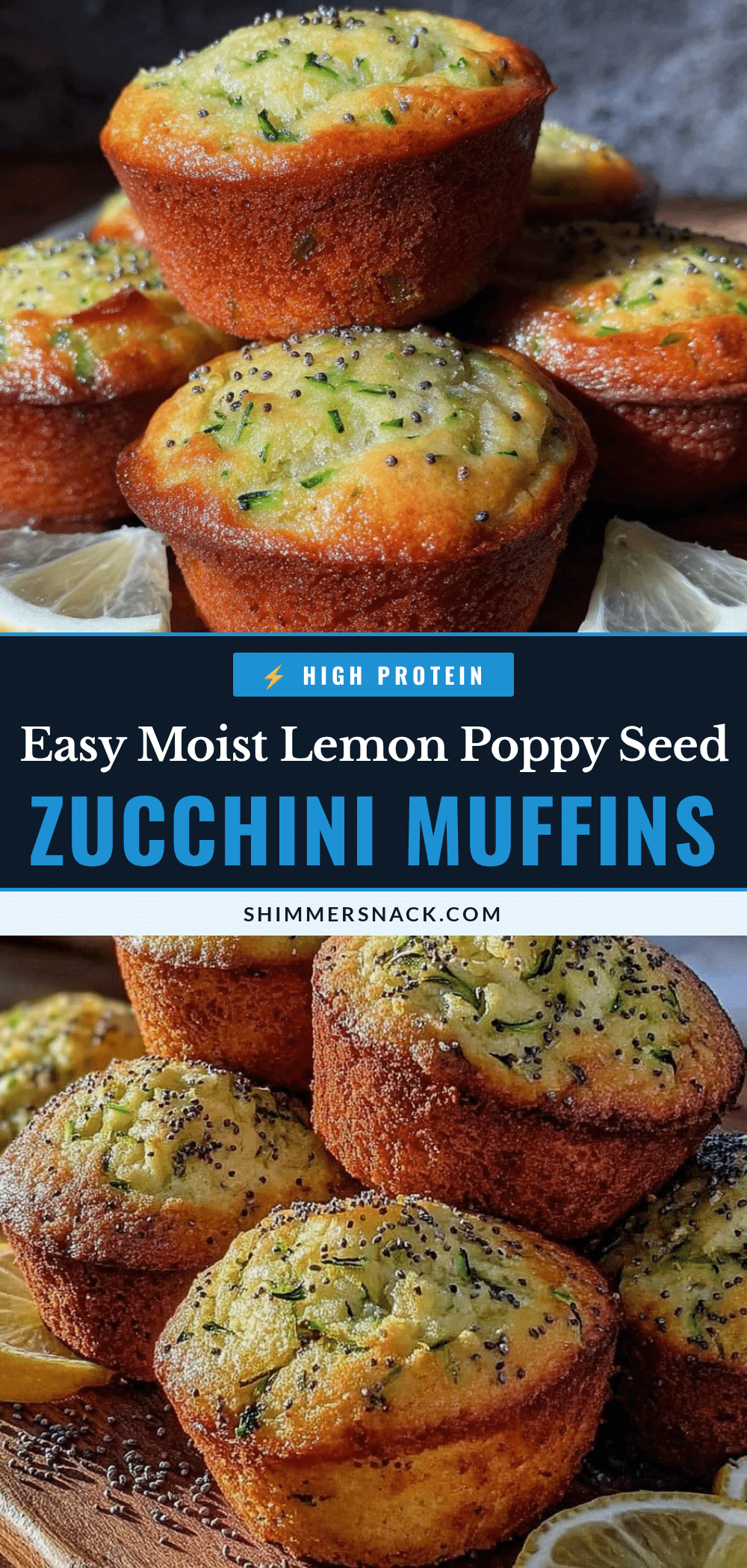 lemon poppy seed zucchini muffins recipe