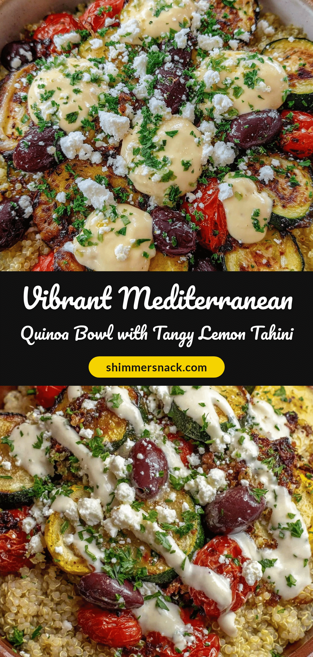 Mediterranean quinoa bowl recipe