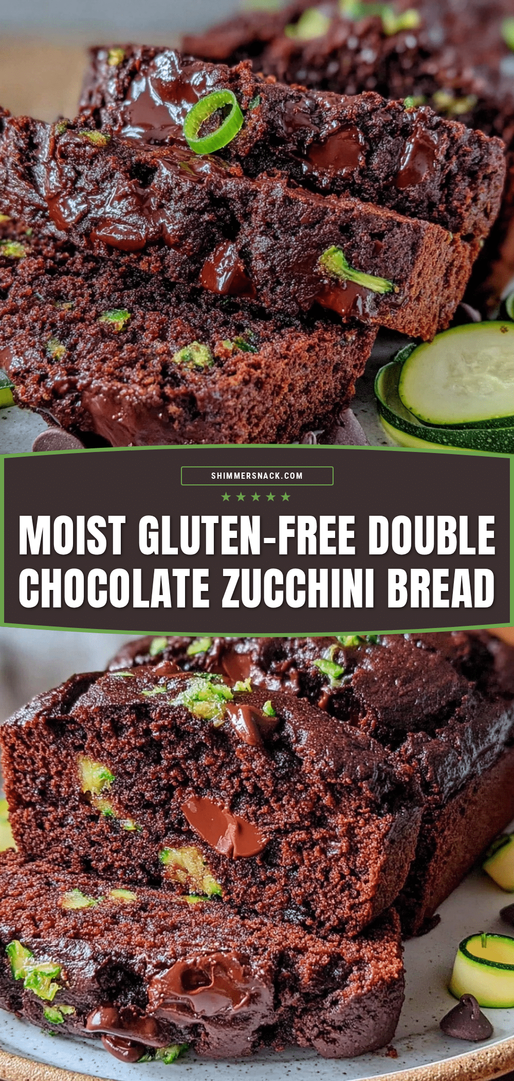 moist gluten-free double chocolate zucchini bread recipe