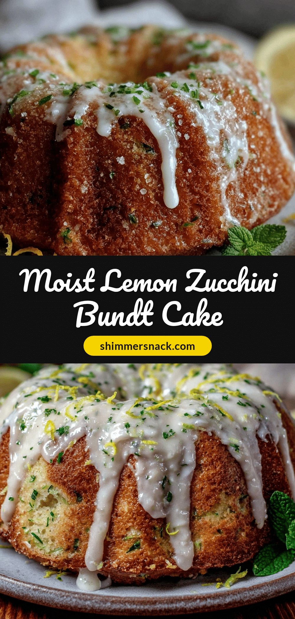 moist lemon zucchini bundt cake recipe