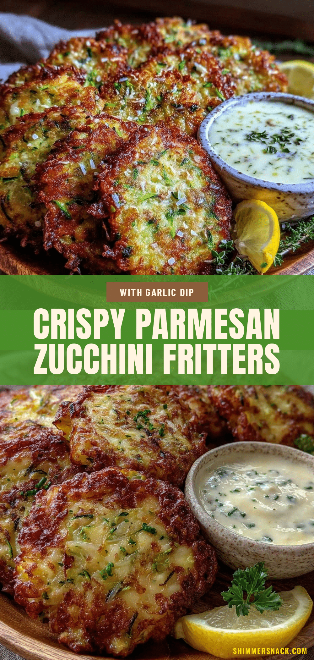 parmesan zucchini fritters recipe