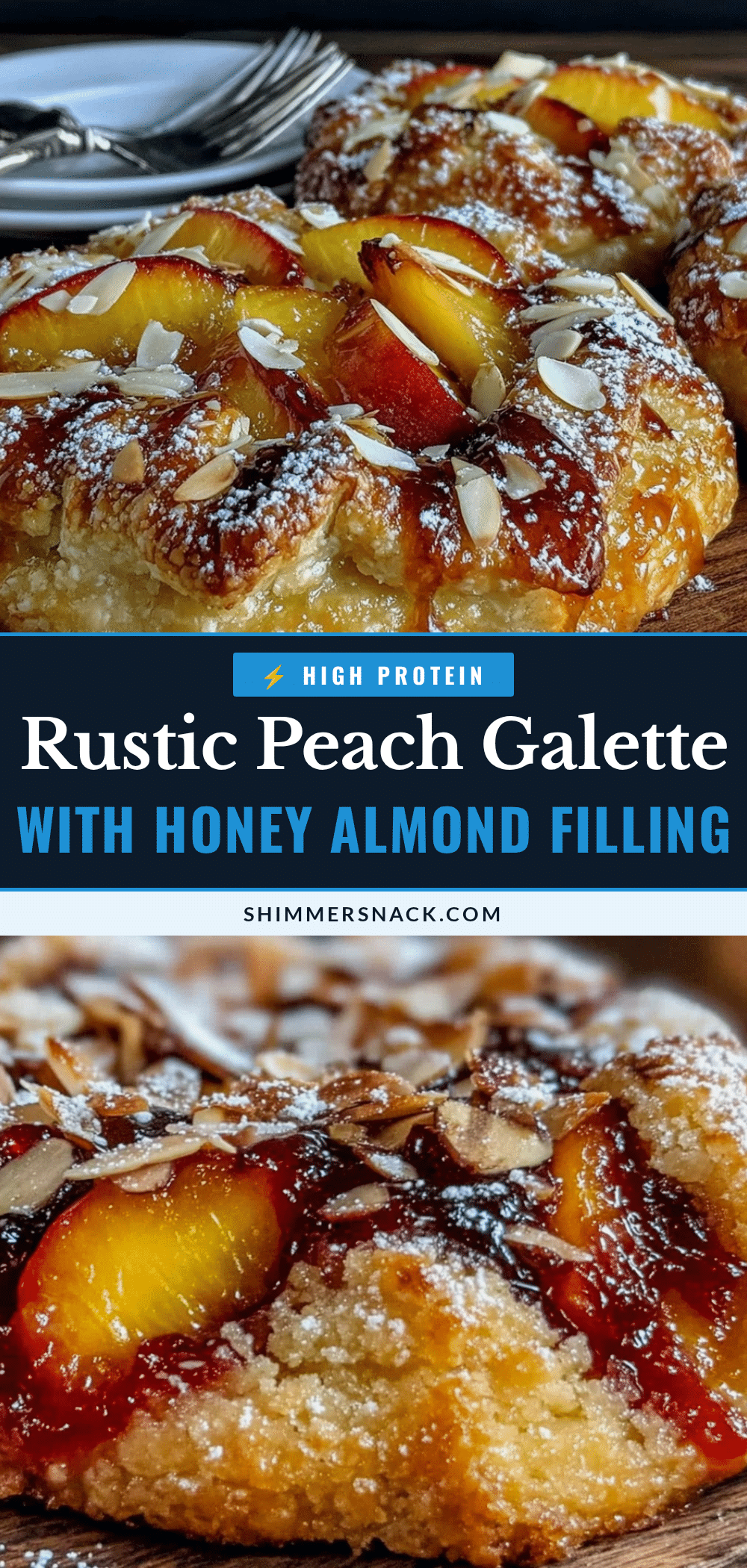 peach galette with honey almond frangipane filling recipe