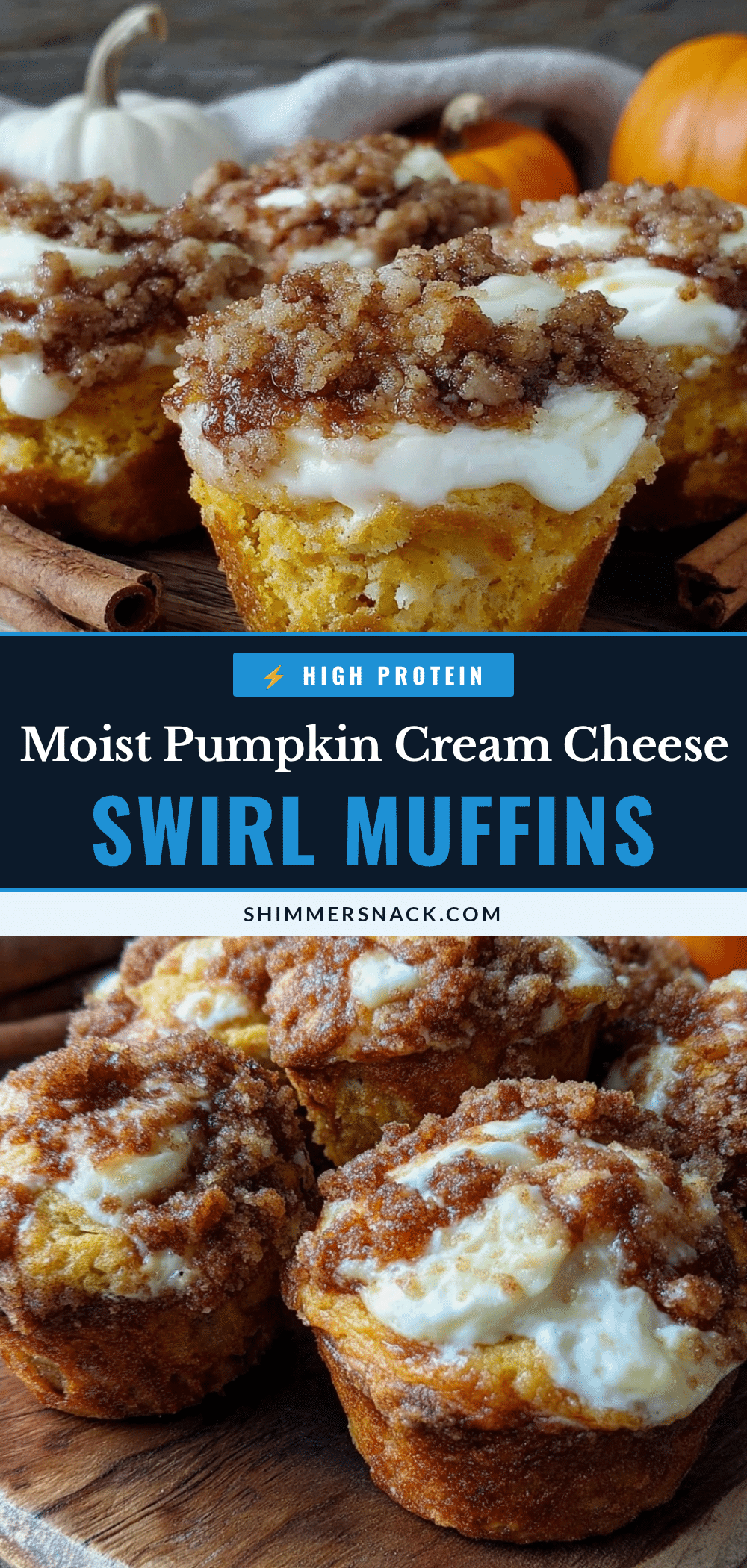 pumpkin cream cheese swirl muffins recipe