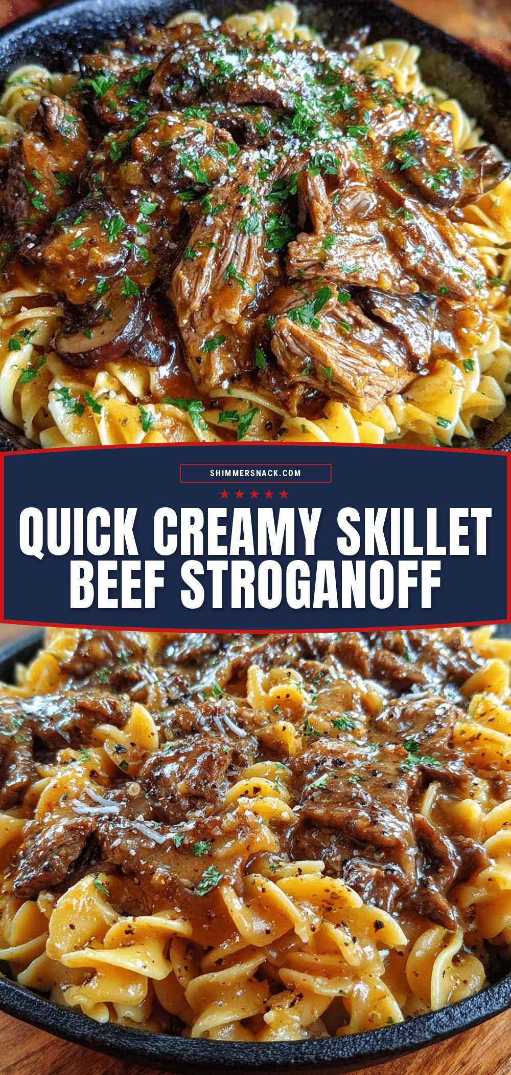 quick creamy skillet beef stroganoff recipe