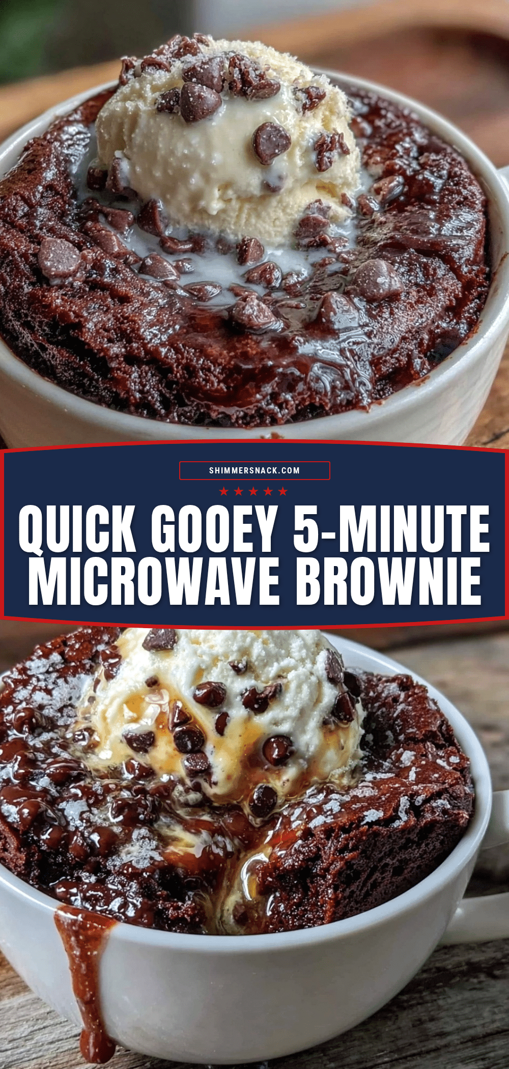 quick gooey microwave brownie in a mug recipe