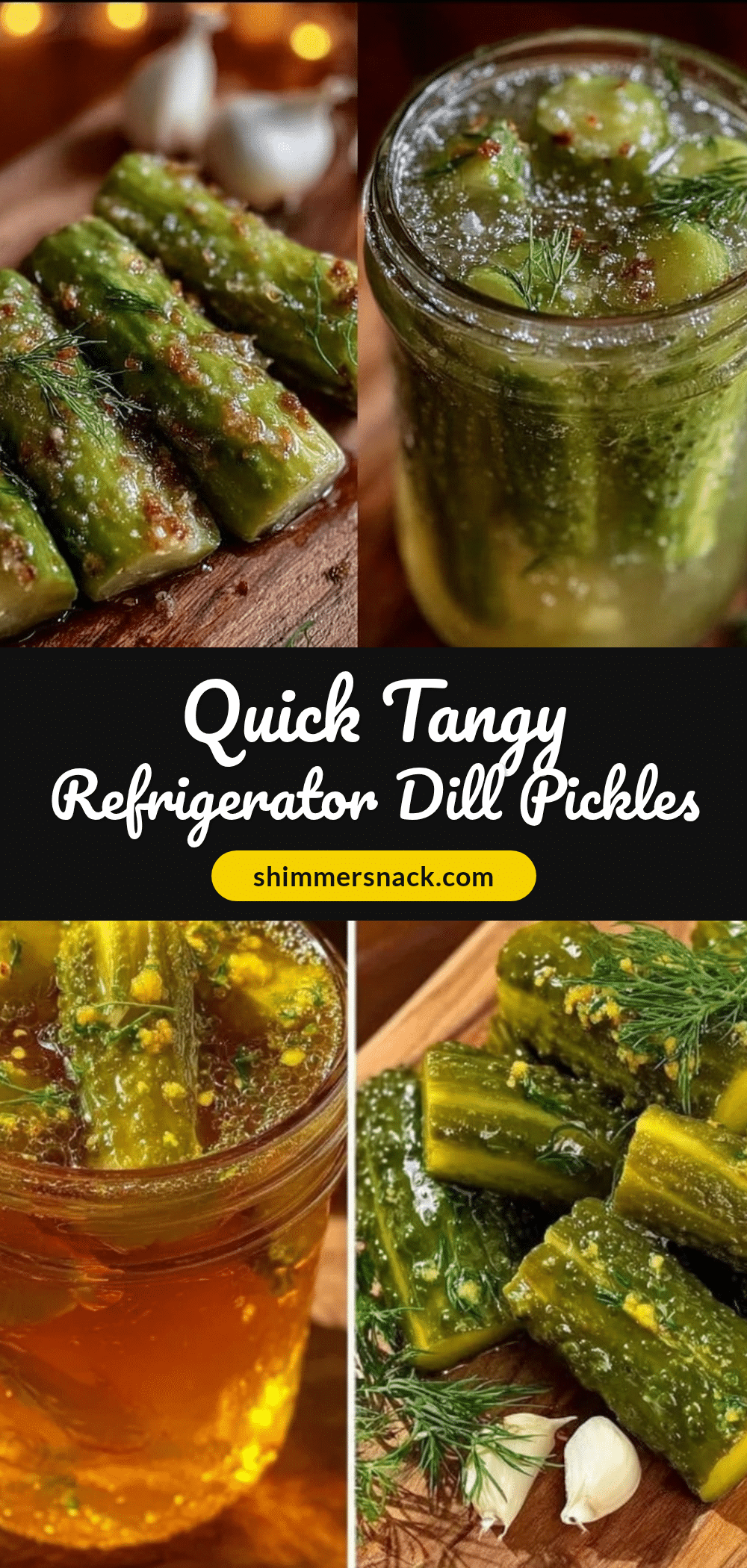 quick refrigerator dill pickles recipe