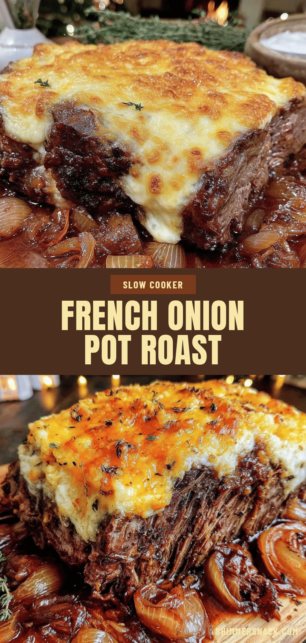 slow cooker french onion pot roast recipe