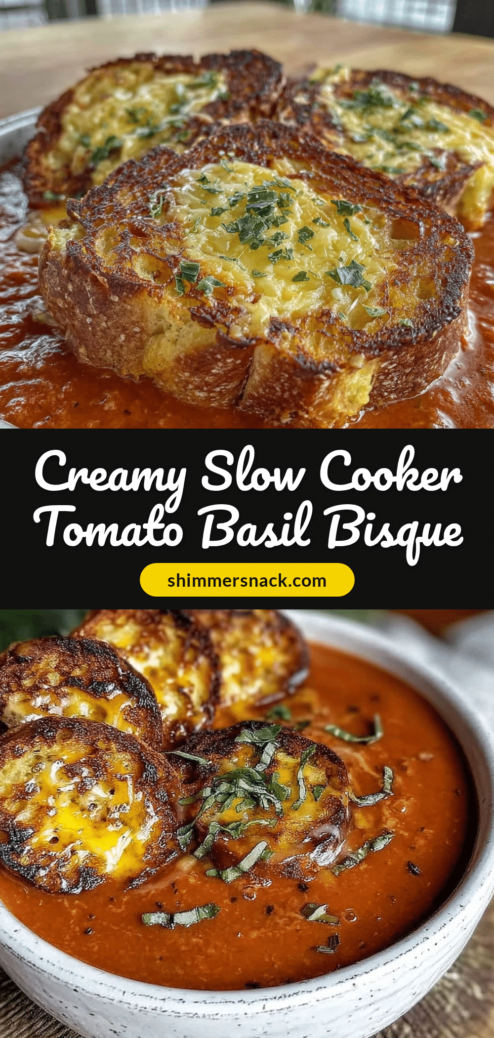 slow cooker roasted tomato basil bisque recipe