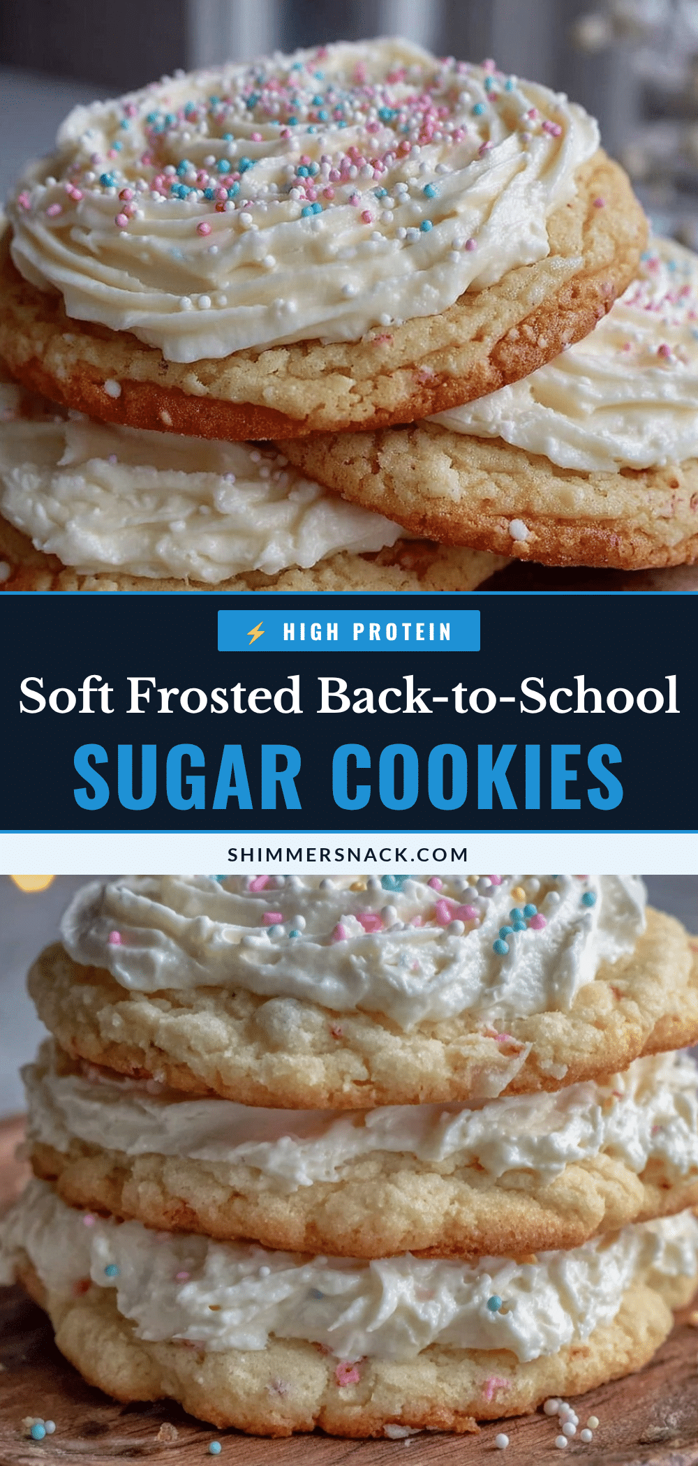 soft frosted back-to-school sugar cookies recipe