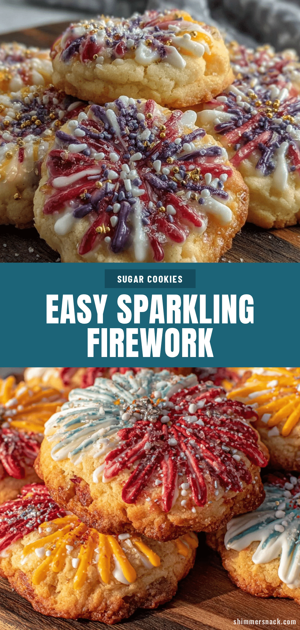 sparkling firework sugar cookies recipe