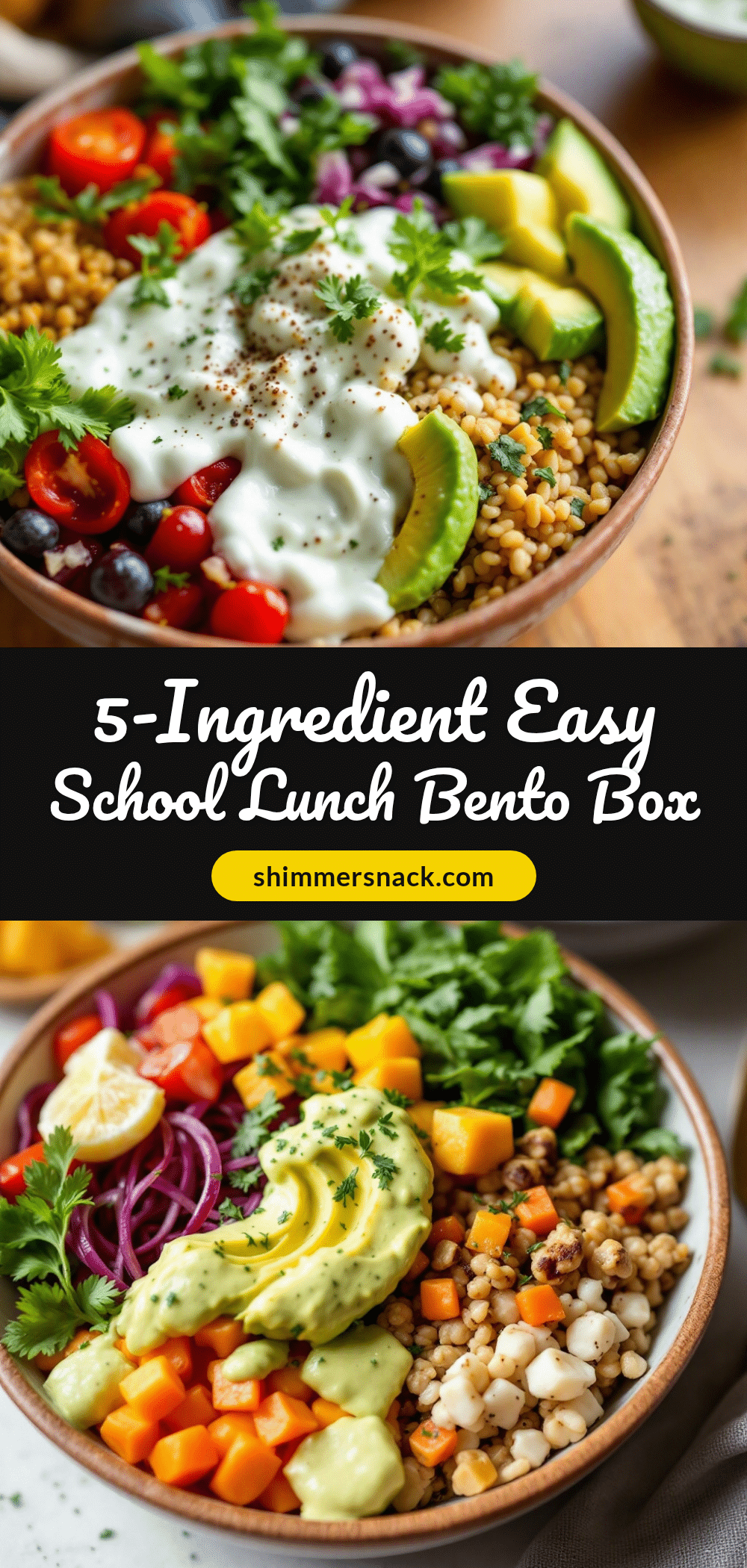 5-ingredient school lunch bento box recipe