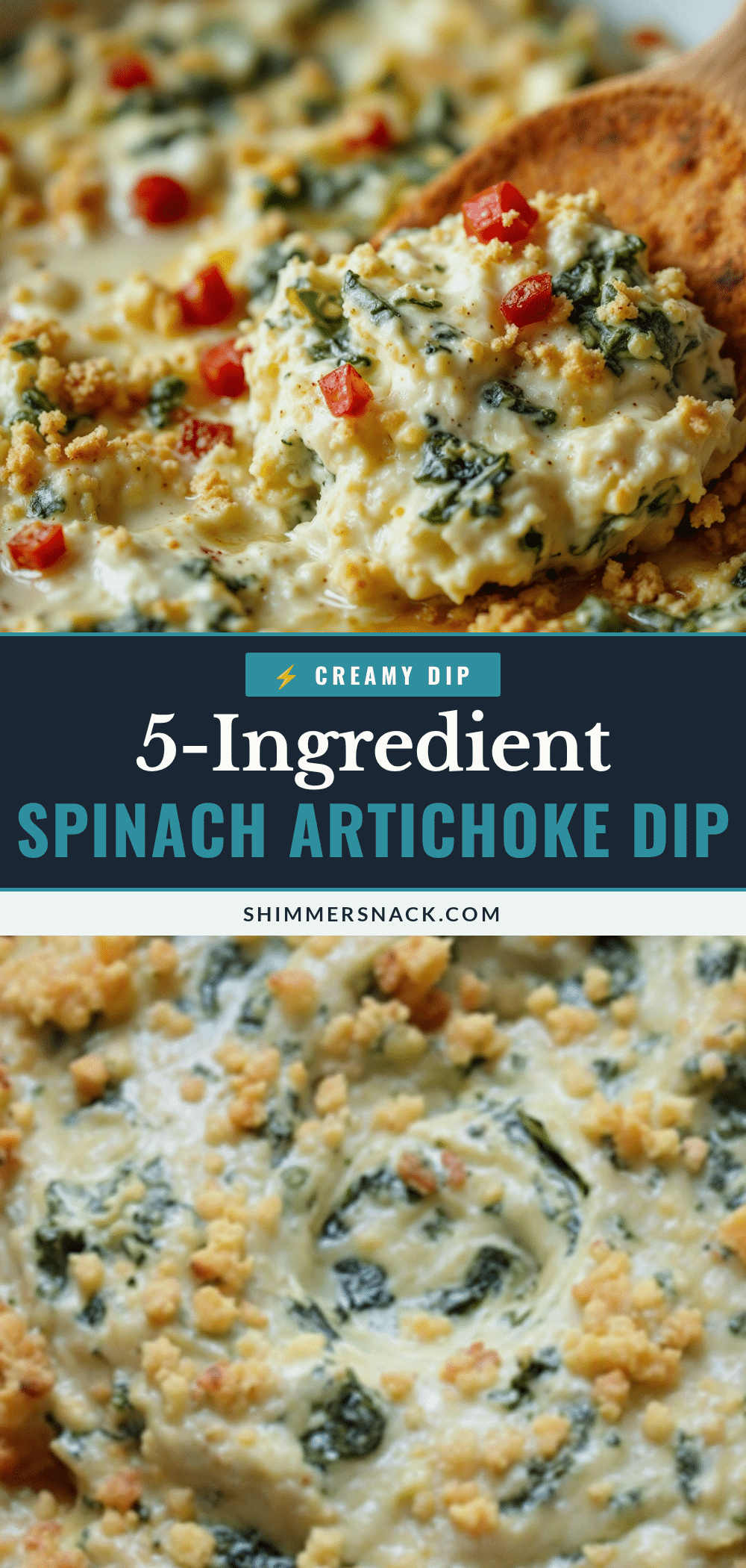 5-ingredient spinach artichoke dip recipe