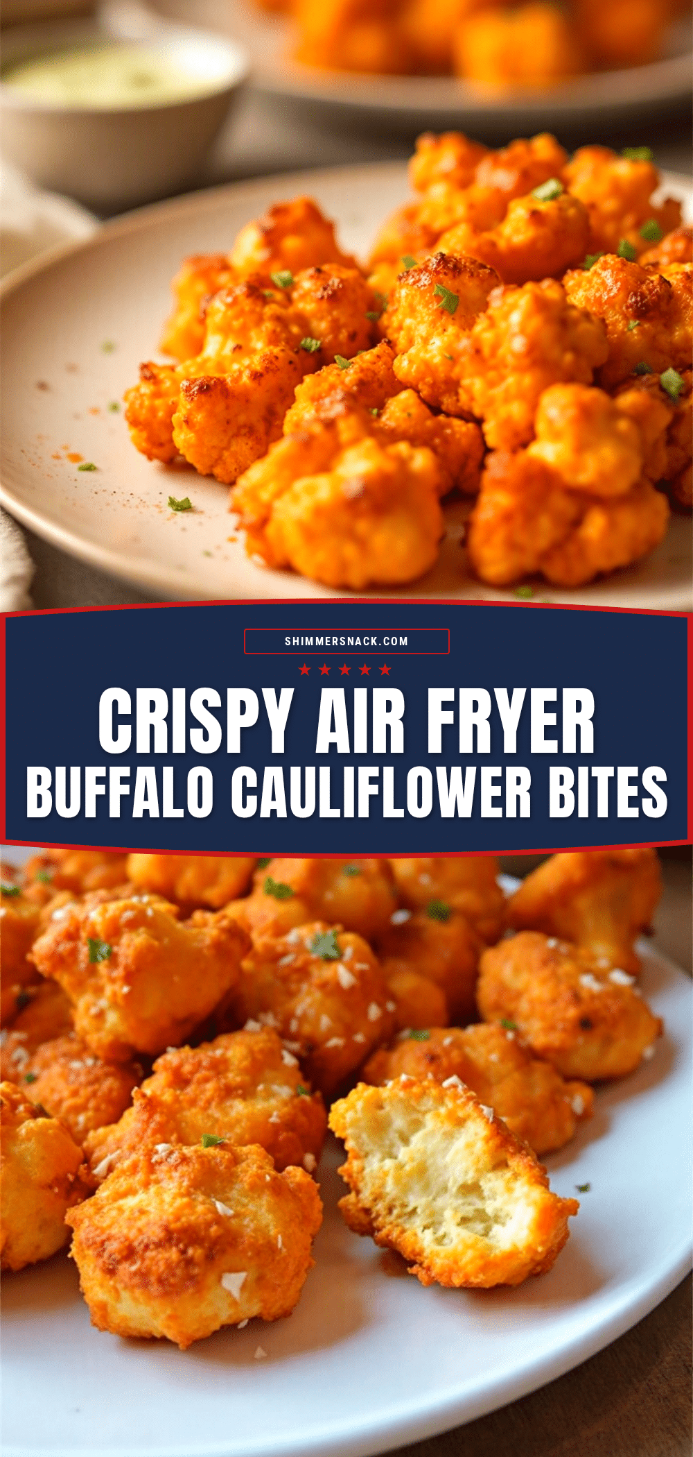 air fryer buffalo cauliflower bites recipe