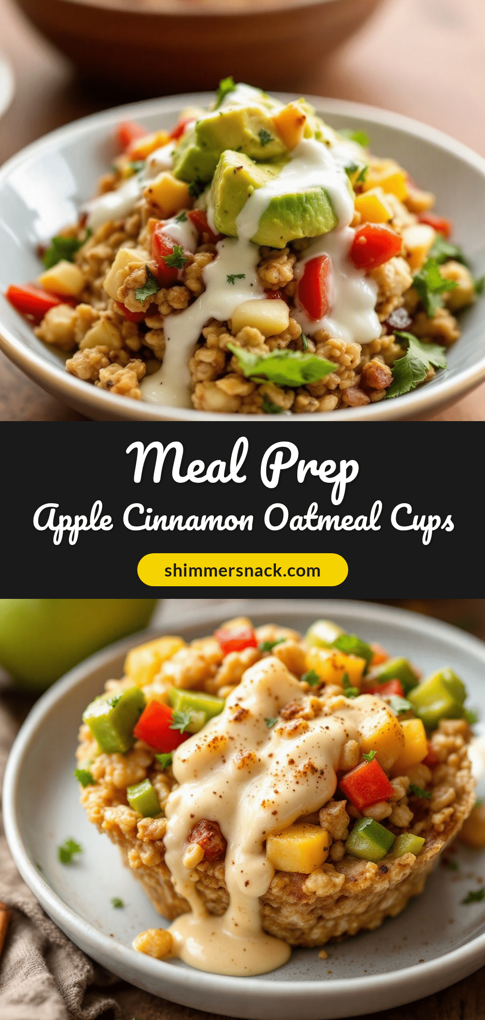 apple cinnamon baked oatmeal cups recipe