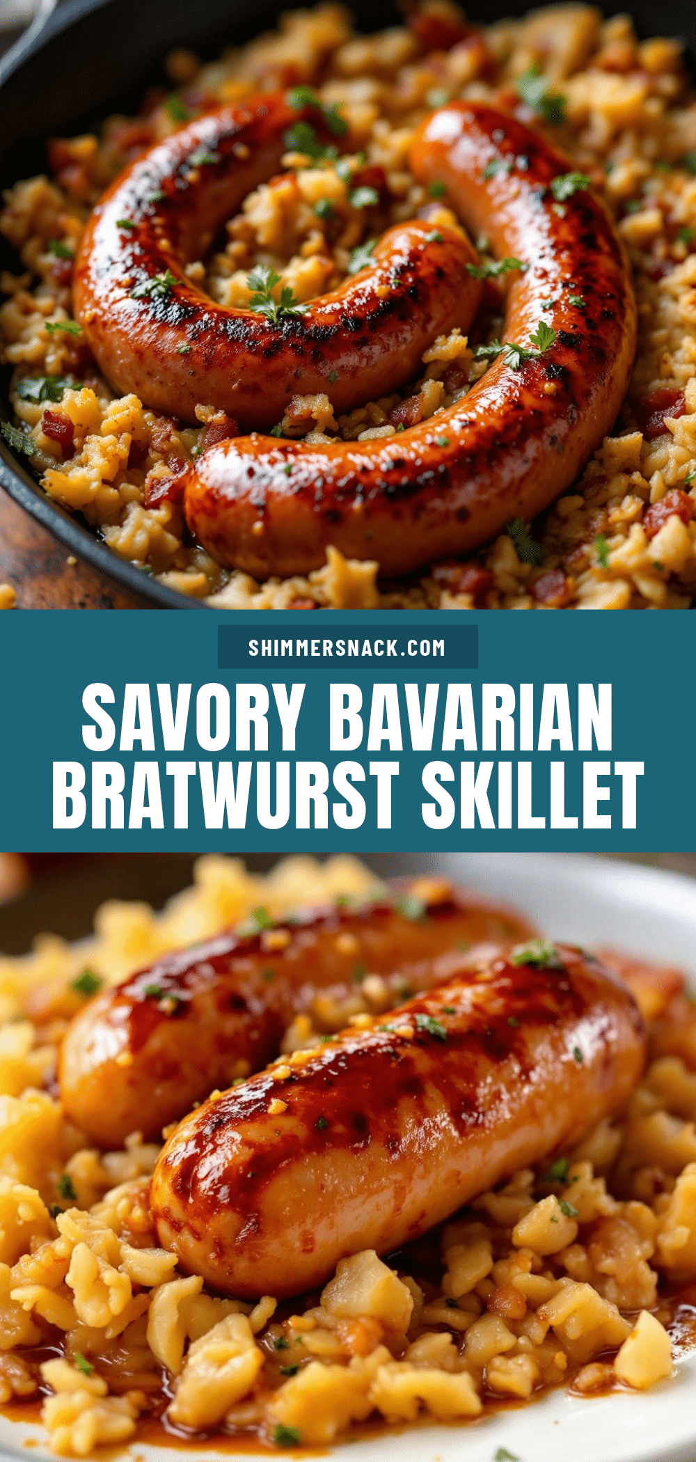 Bavarian Bratwurst Skillet recipe