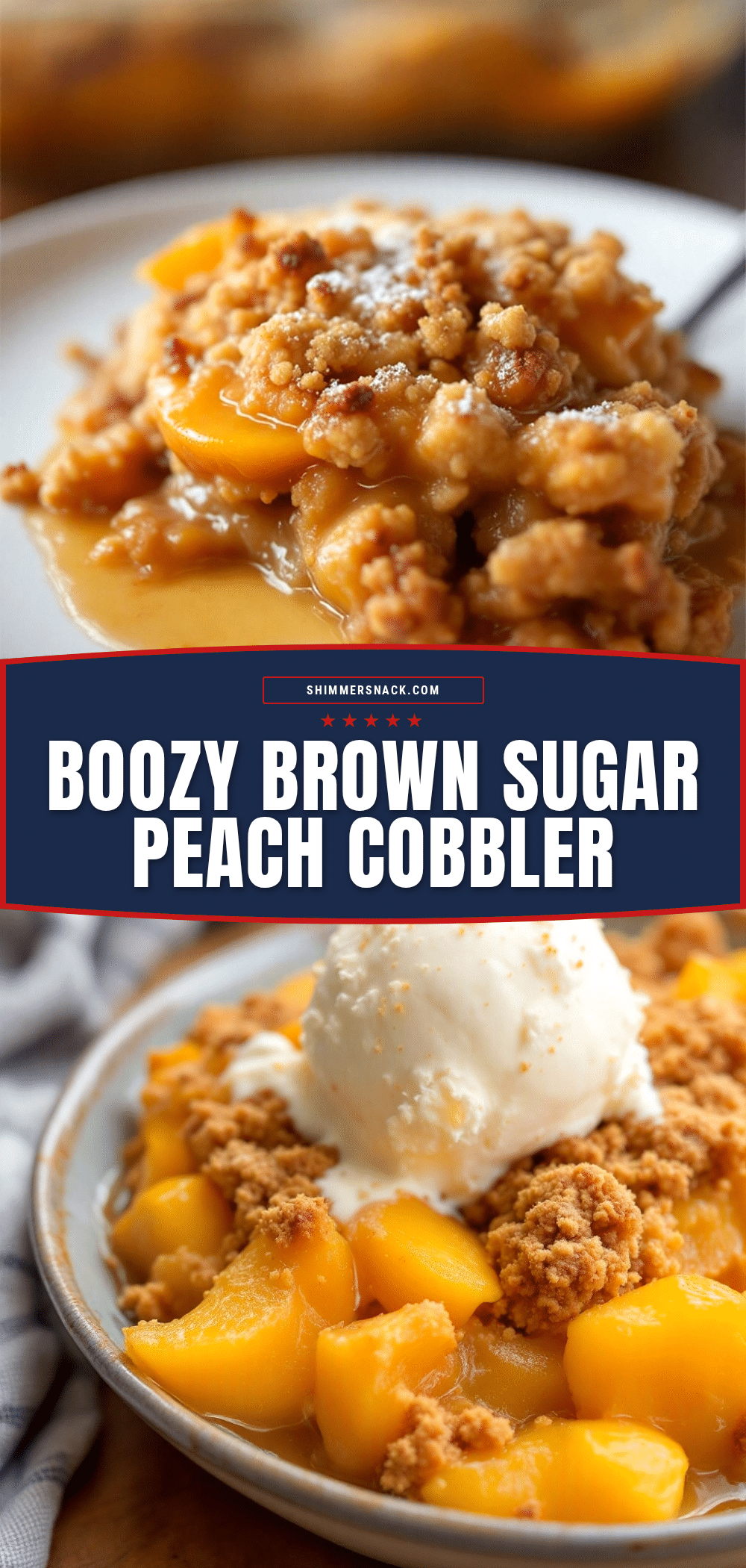 brown sugar bourbon peach cobbler recipe