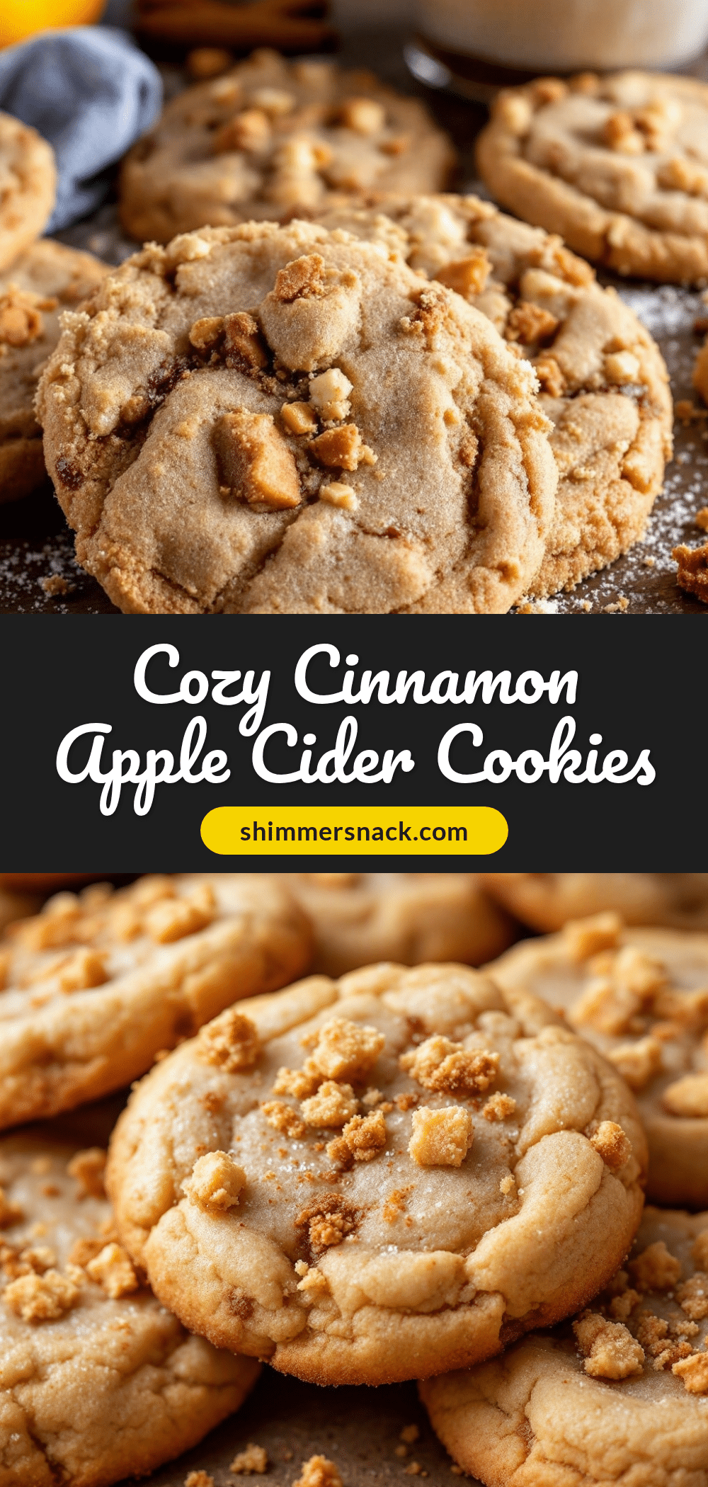 cinnamon apple cider sugar cookies recipe