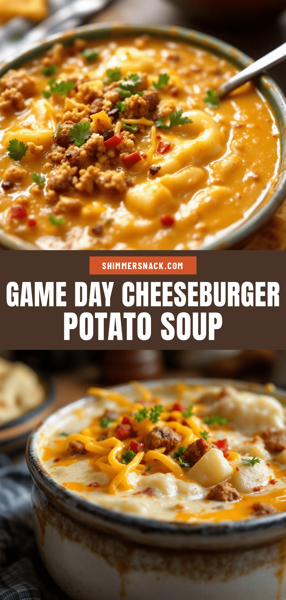 creamy cheeseburger potato soup recipe