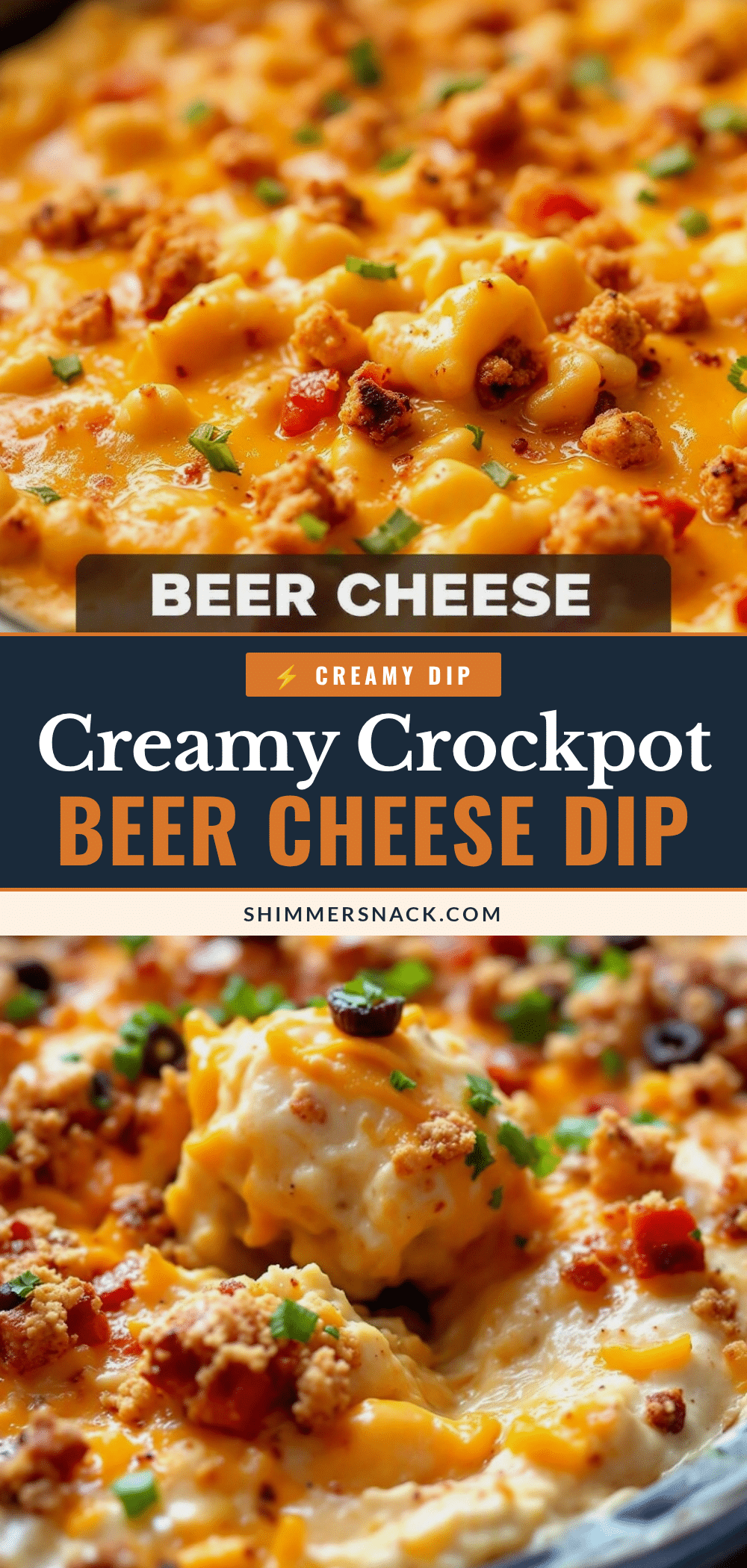 creamy crockpot beer cheese football dip recipe