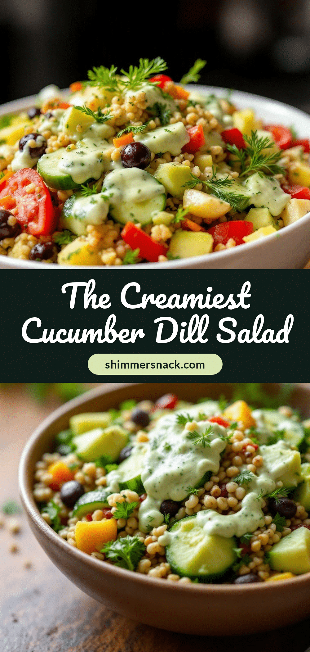 creamy cucumber dill salad recipe