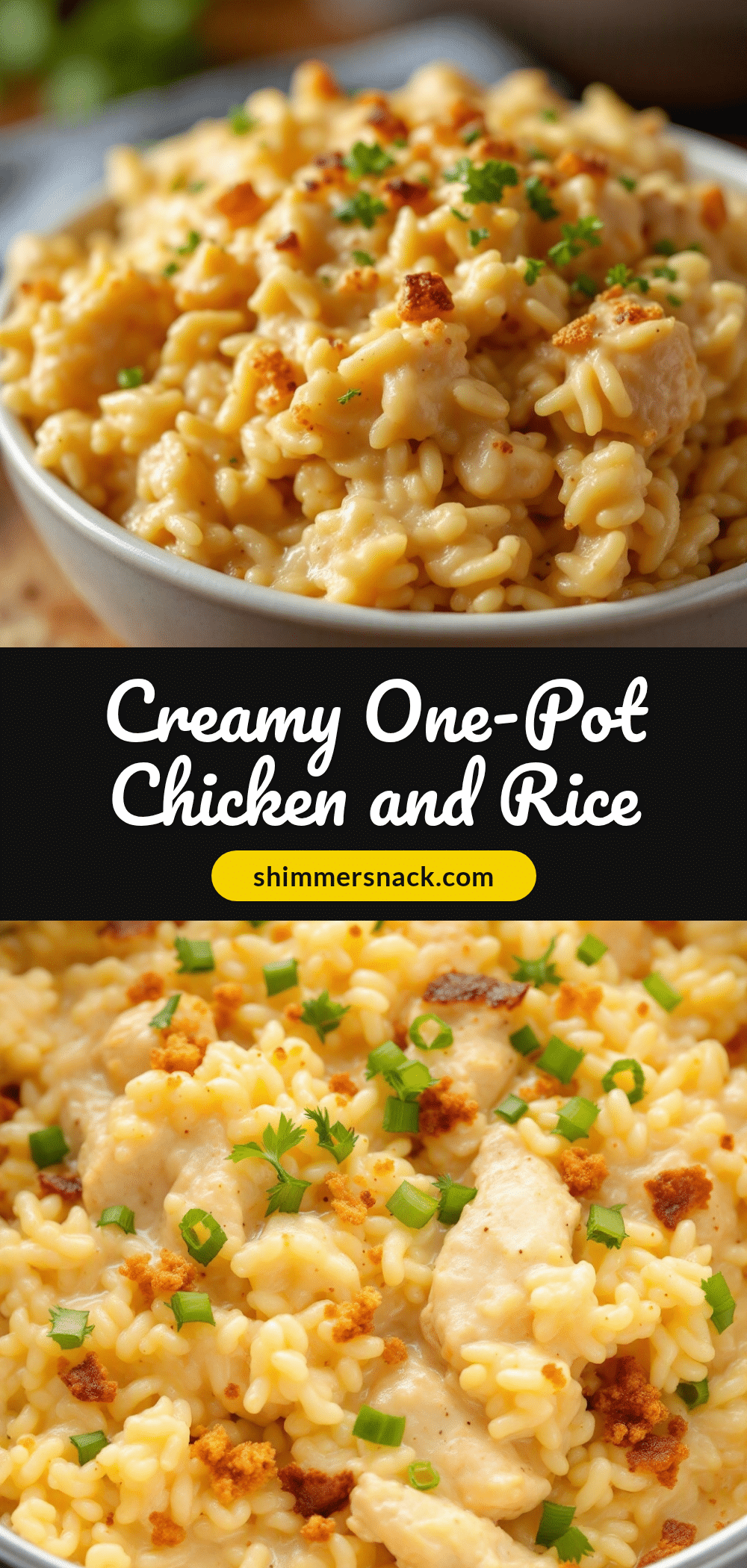 creamy one-pot chicken and rice recipe