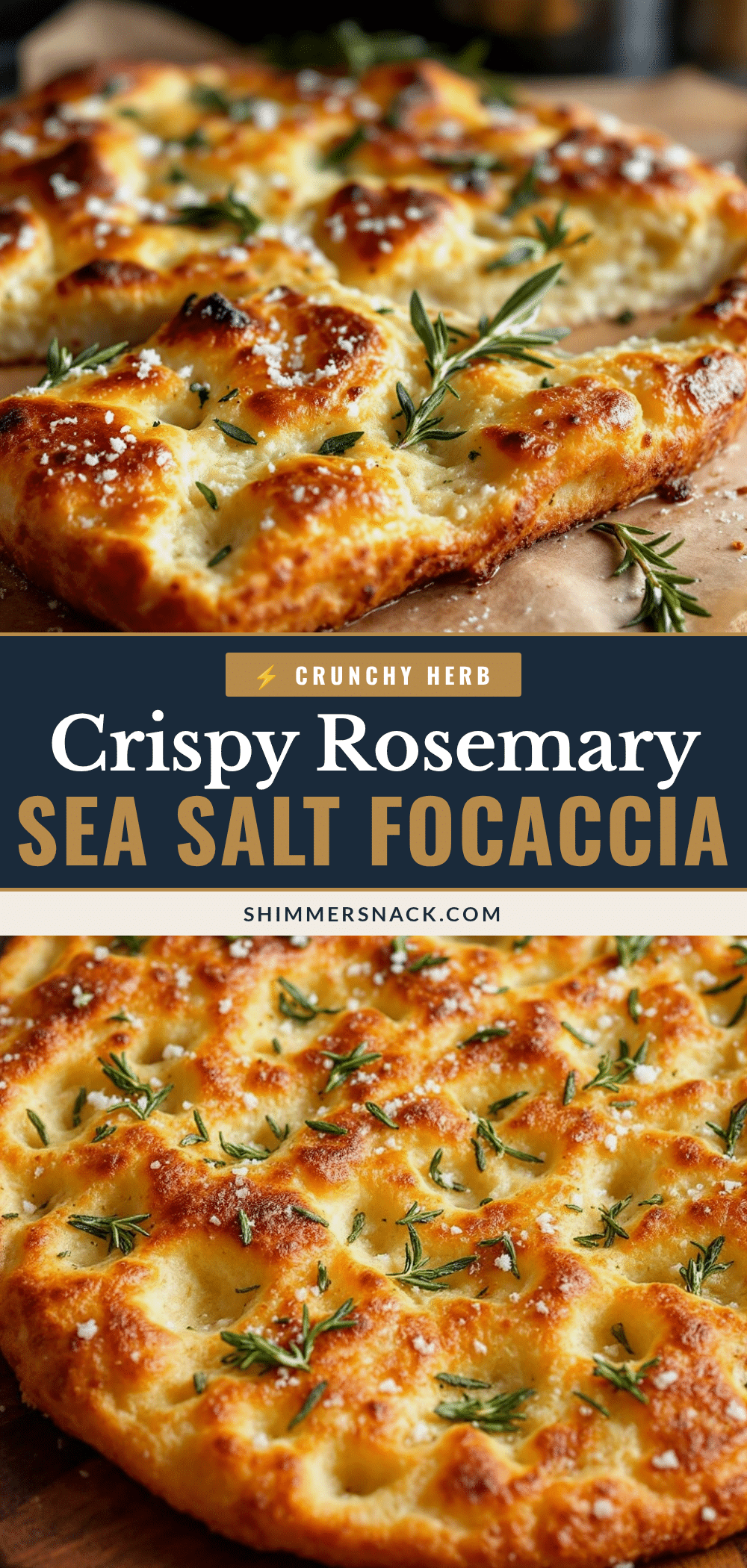 crispy sourdough focaccia with rosemary and sea salt recipe