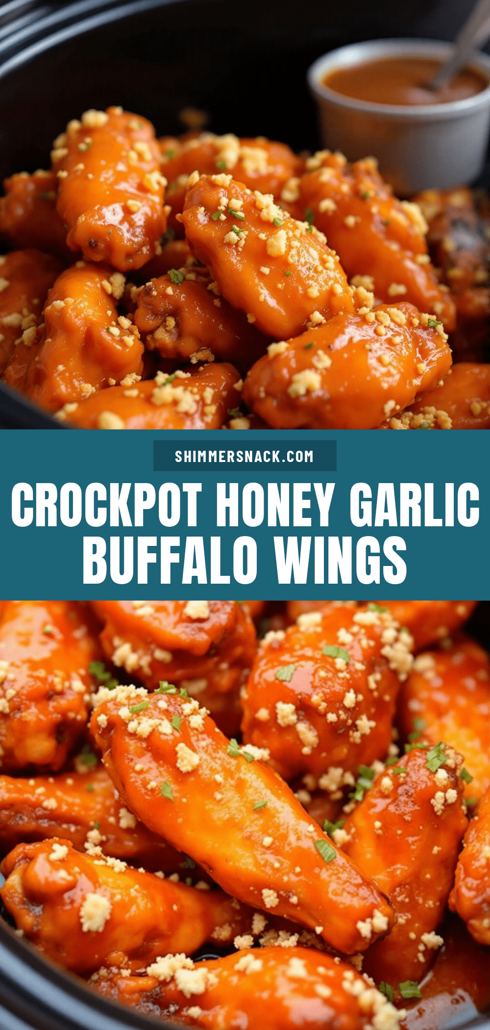 crockpot honey garlic buffalo wings recipe